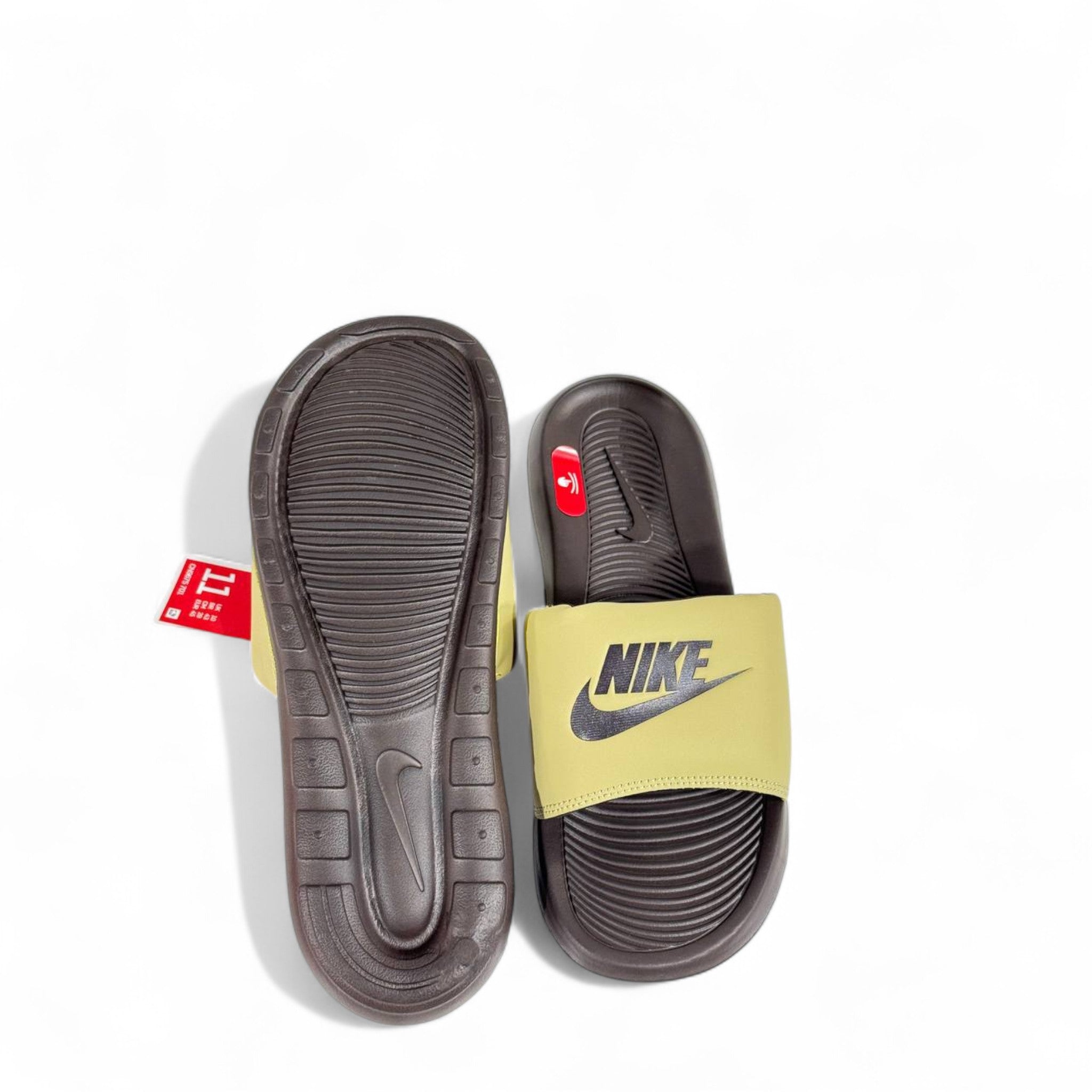 🌿 Nike Tech Olive Green Men’s Slides | Sporty Comfort & Modern Style