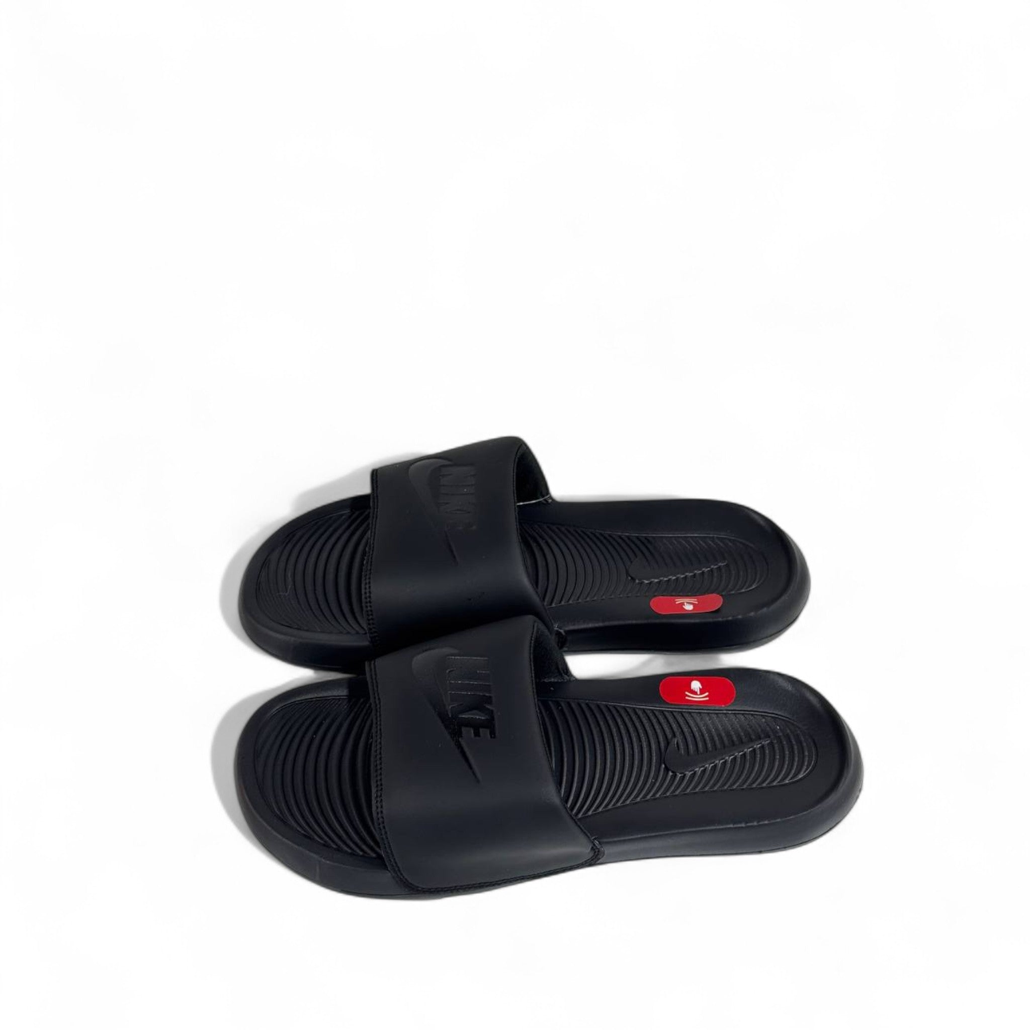 🖤 Nike Tech Triple Black Stealth Slides | Minimalist Comfort & Bold Style