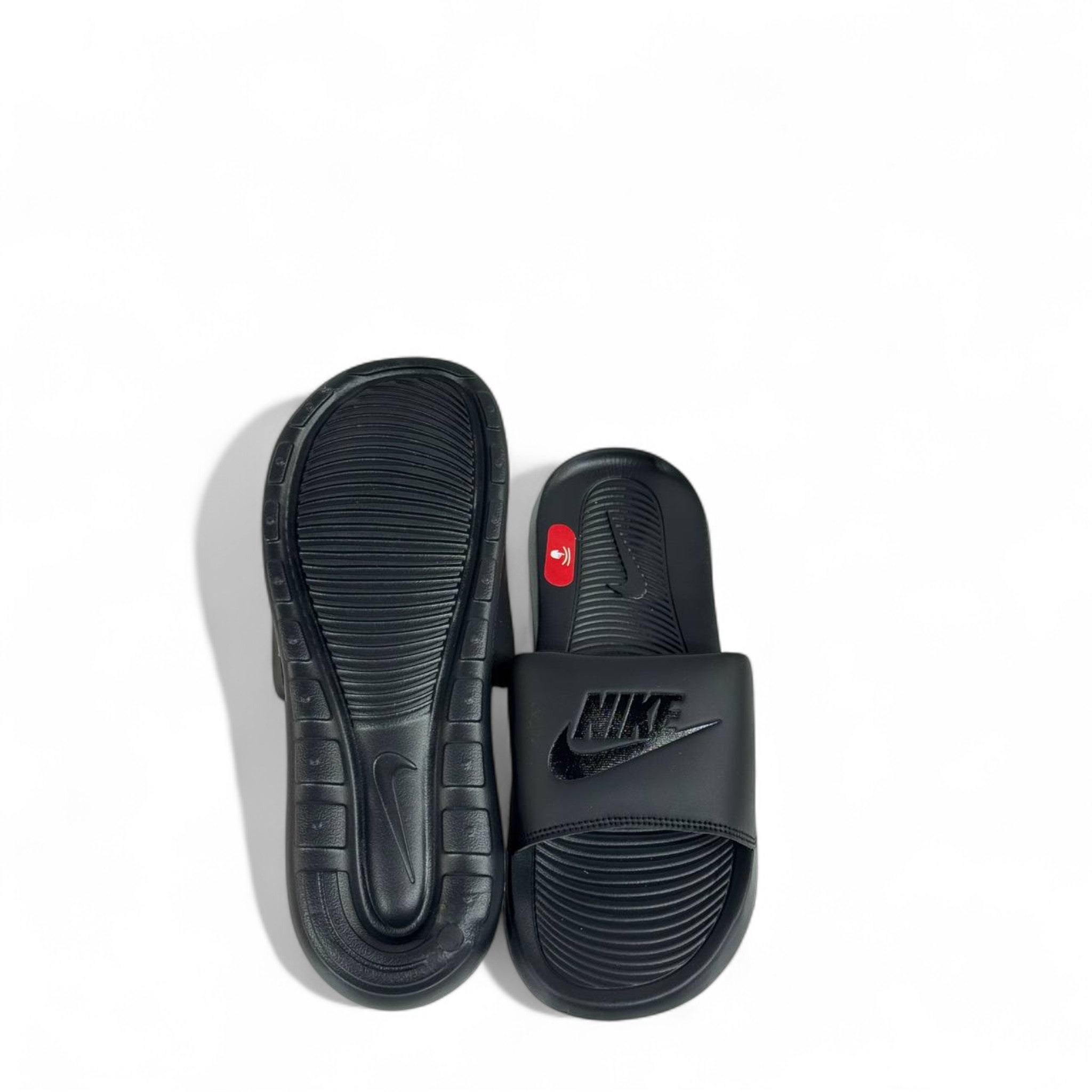 🖤 Nike Tech Triple Black Stealth Slides | Minimalist Comfort & Bold Style