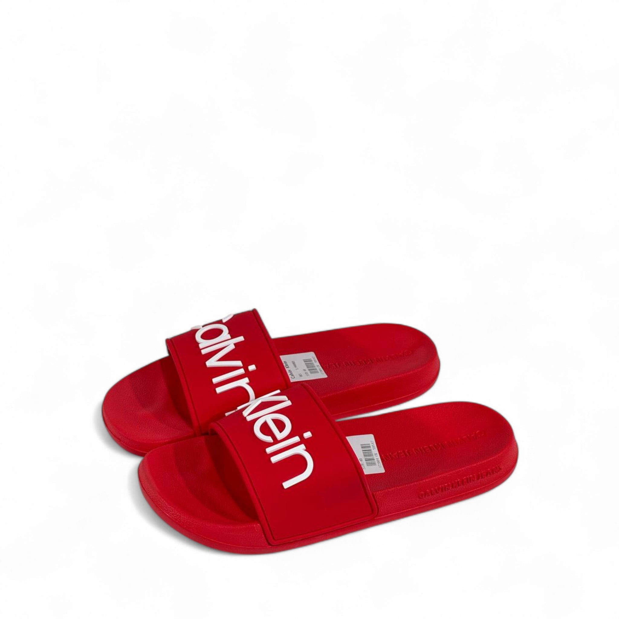 ❤️ Calvin Klein Red Slides | Bold Comfort & Modern Street Style