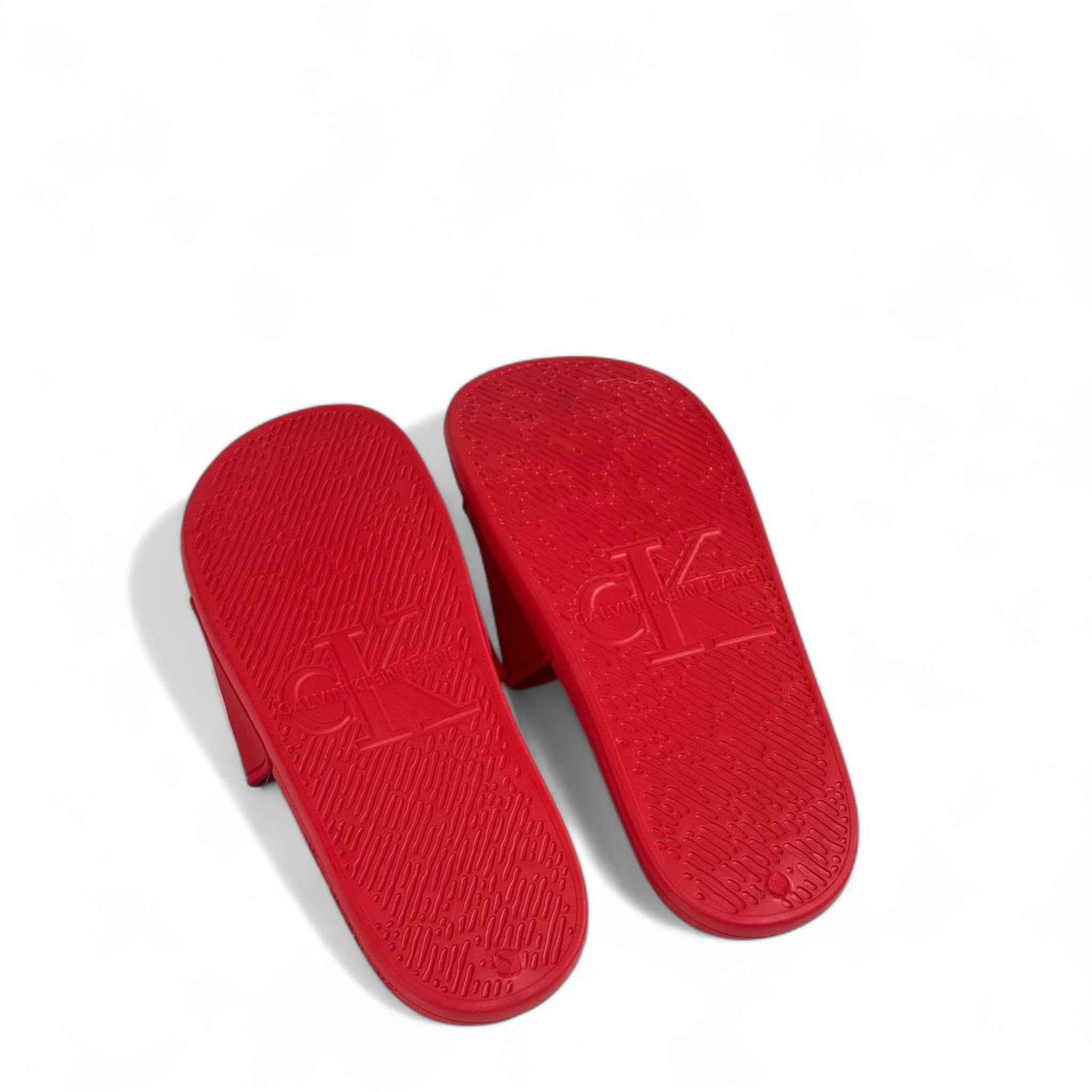 ❤️ Calvin Klein Red Slides | Bold Comfort & Modern Street Style