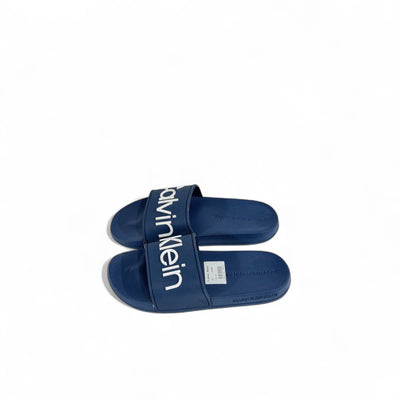 Calvin Klein Navy Blue Slides – Modern Comfort & Iconic Style