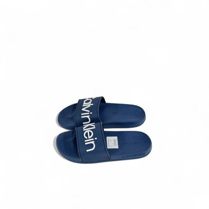 💙 Calvin Klein Navy Blue Slides | Modern Comfort & Iconic Style