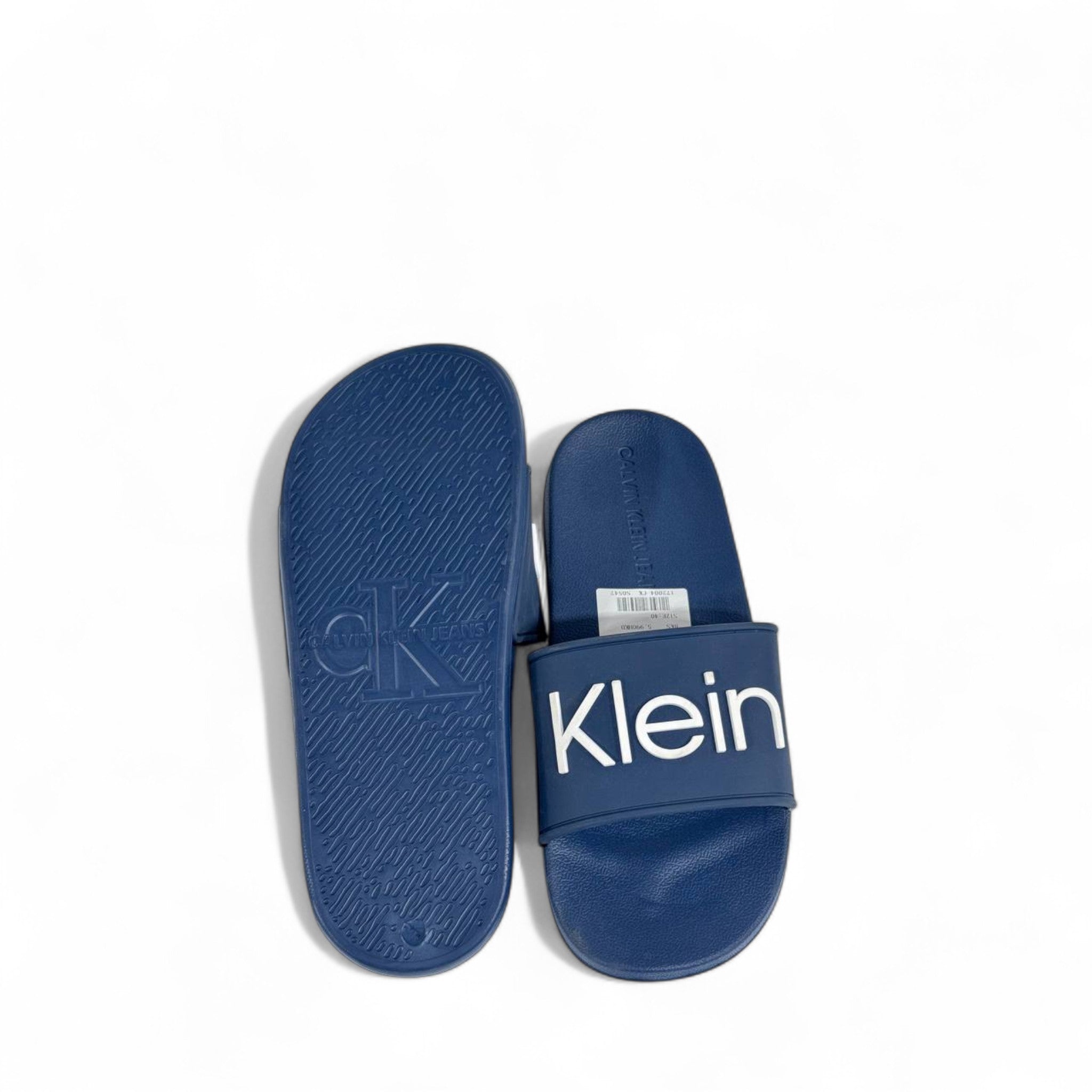 💙 Calvin Klein Navy Blue Slides | Modern Comfort & Iconic Style