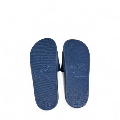 Calvin Klein Navy Blue Slides – Modern Comfort & Iconic Style