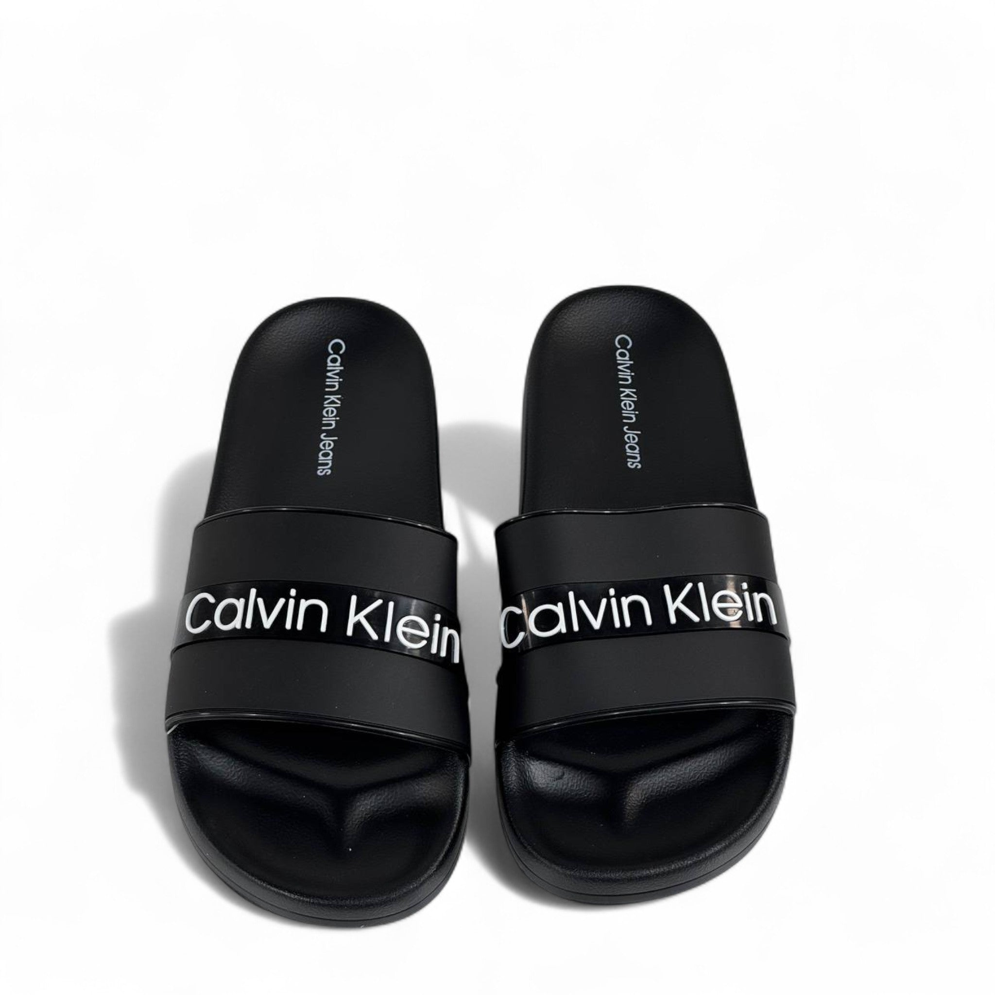 🖤 Calvin Klein Jeans Black Slides | Sleek Comfort & Iconic Style