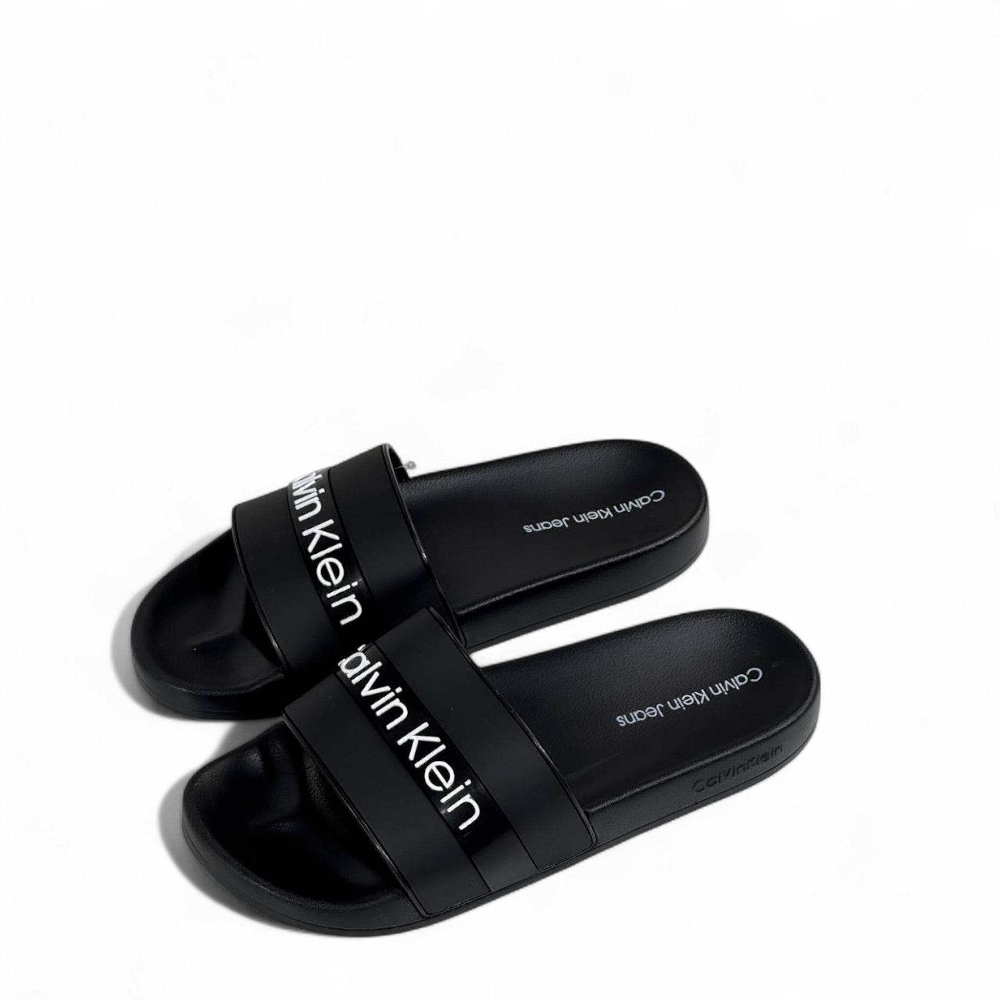 🖤 Calvin Klein Jeans Black Slides | Sleek Comfort & Iconic Style