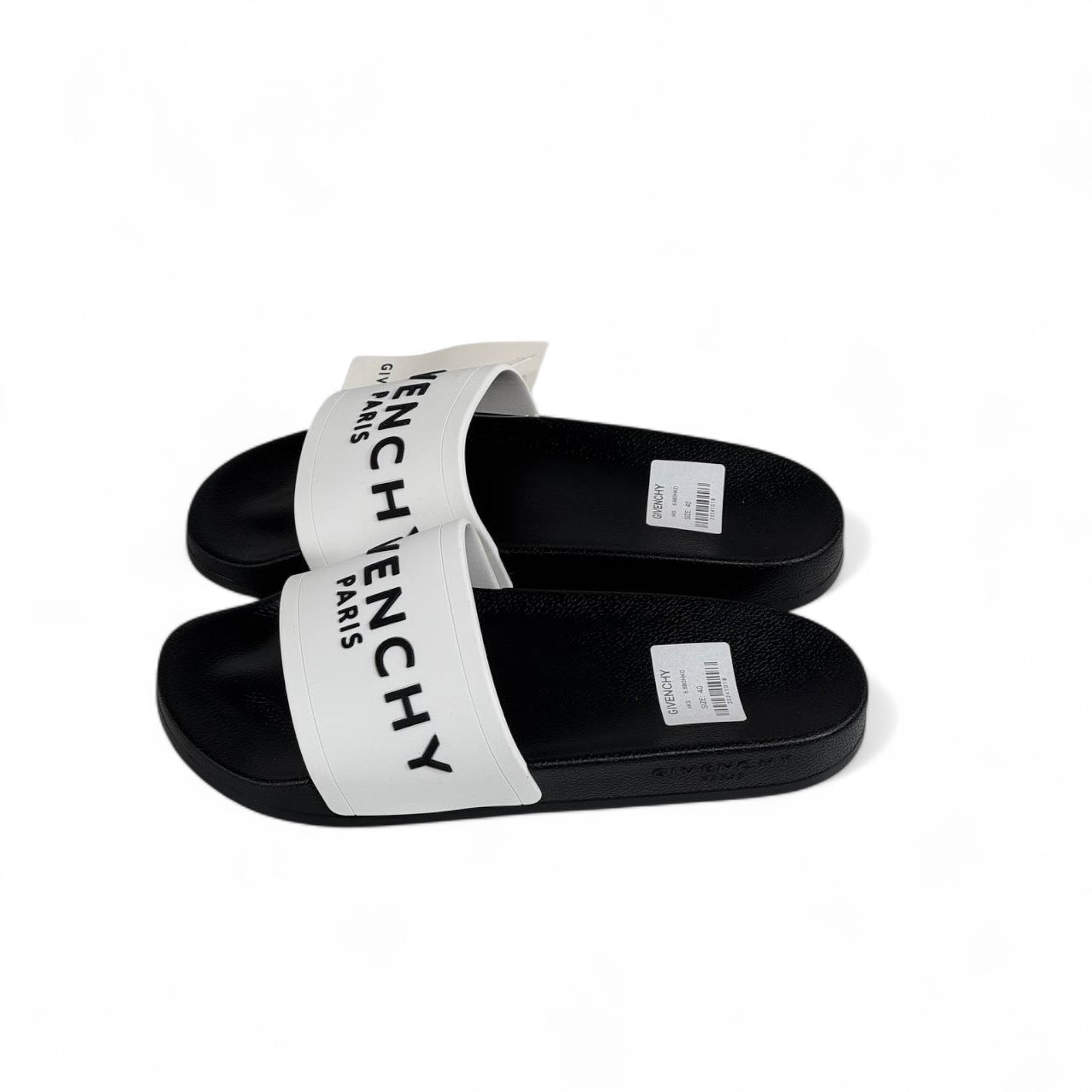 🤍🖤 Givenchy Paris Black & White Slides | Luxury Comfort & Iconic Style