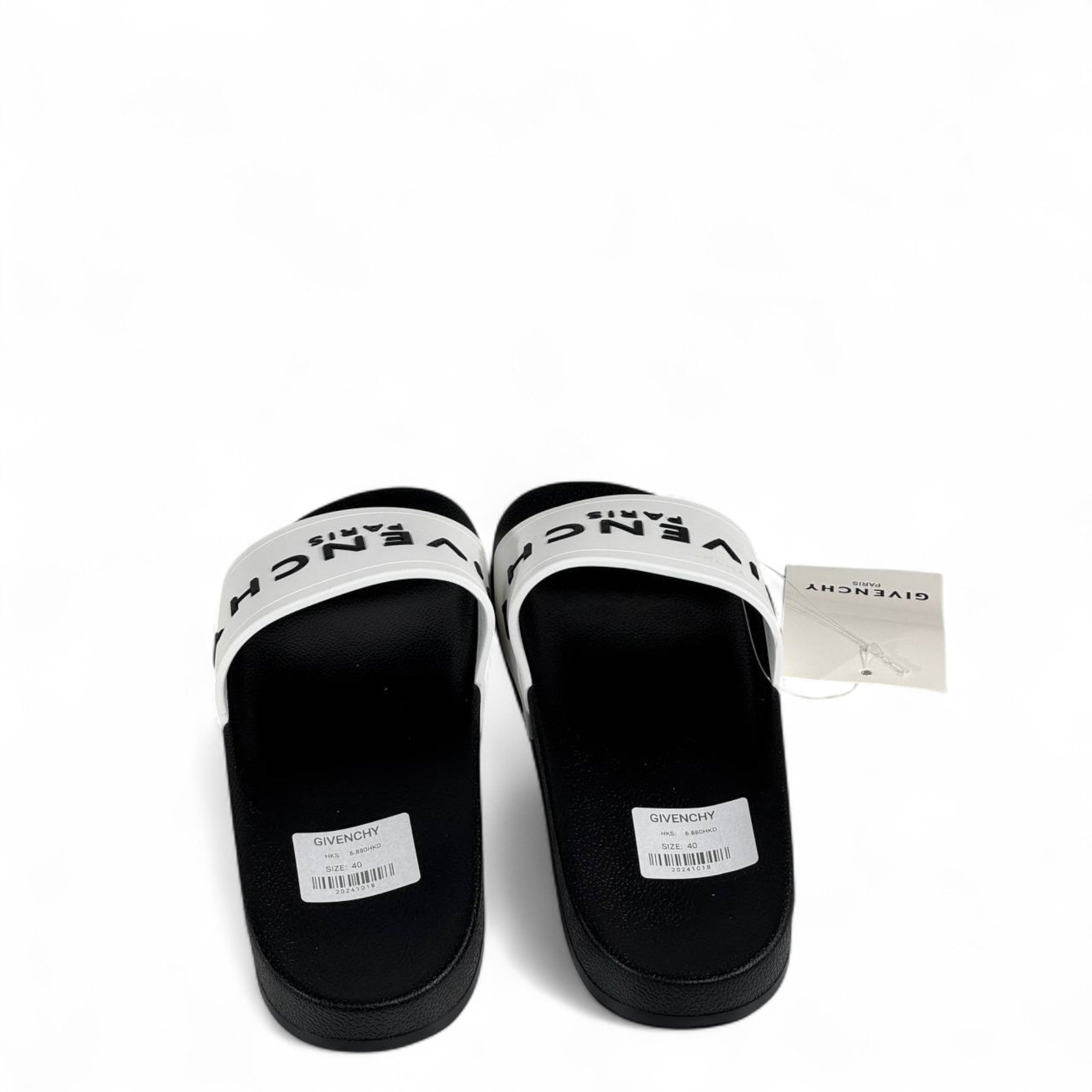 🤍🖤 Givenchy Paris Black & White Slides | Luxury Comfort & Iconic Style