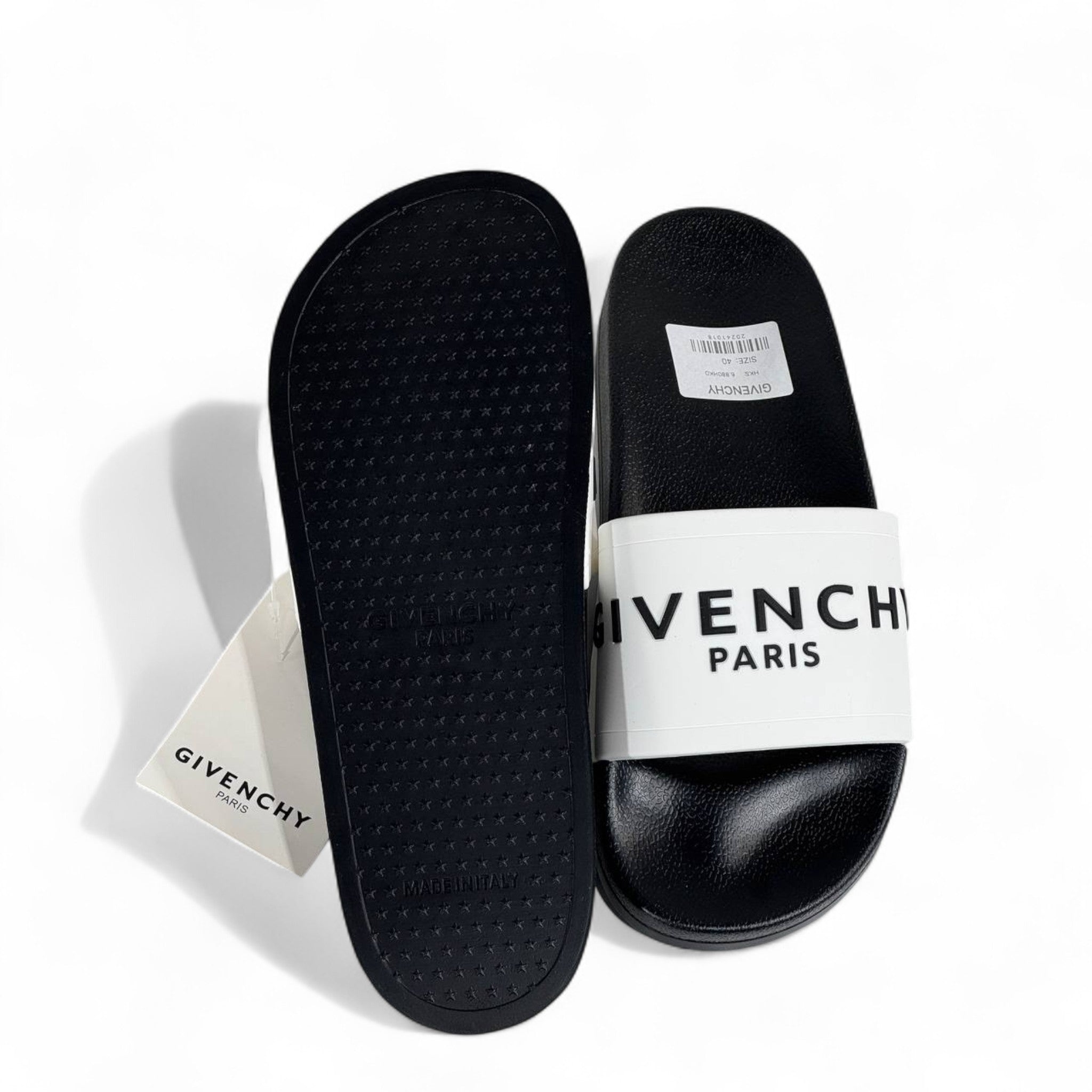 🤍🖤 Givenchy Paris Black & White Slides | Luxury Comfort & Iconic Style