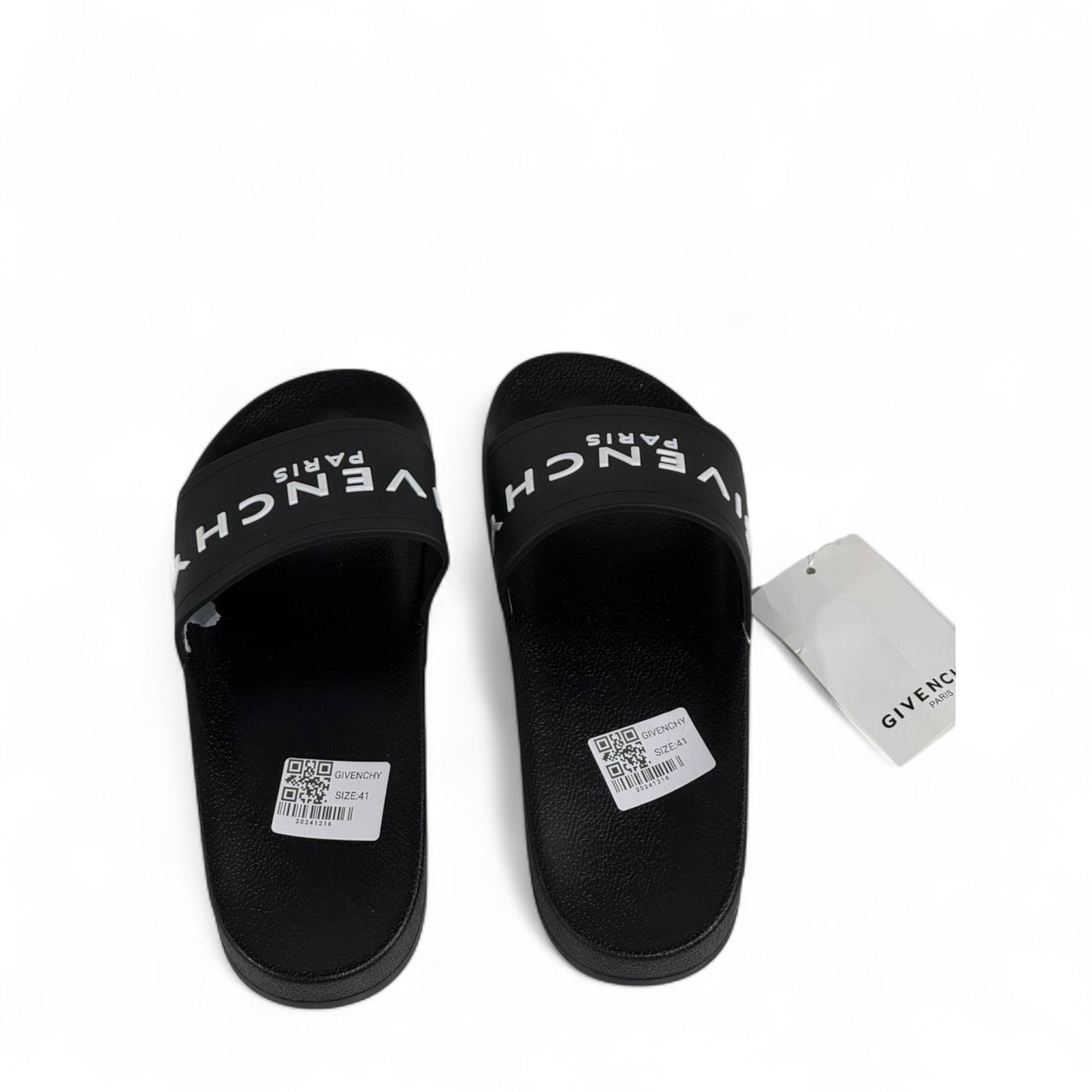 🖤 Givenchy Paris Black Slides | Luxury Minimalist Footwear