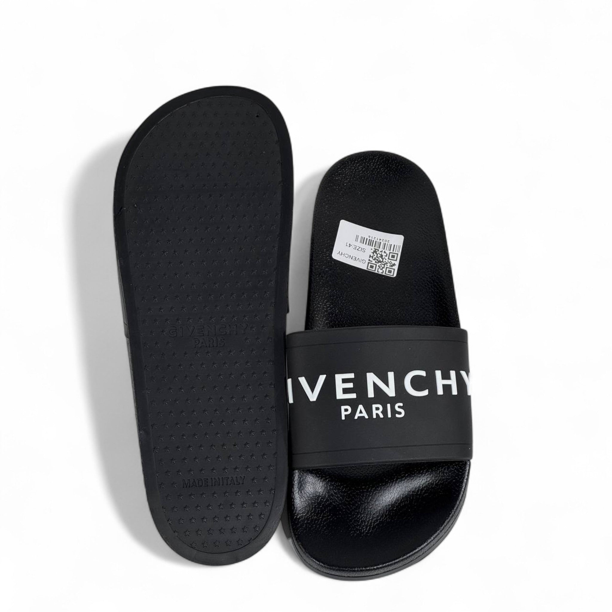 🖤 Givenchy Paris Black Slides | Luxury Minimalist Footwear