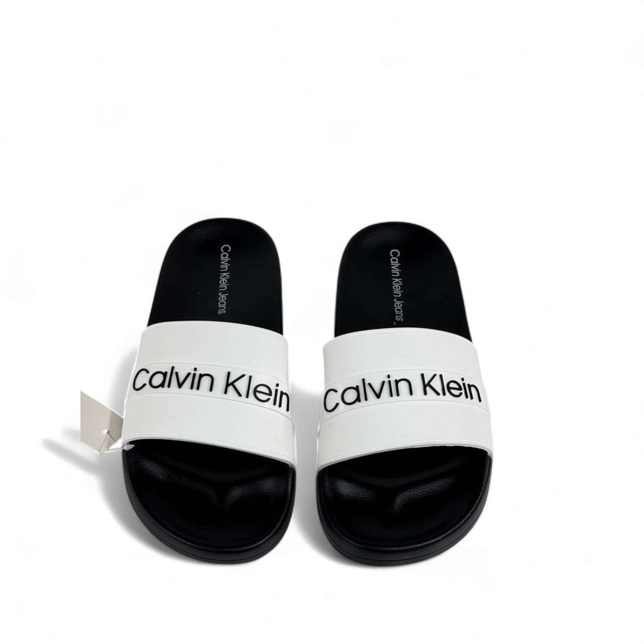🤍 Calvin Klein White Slides | Minimalist Everyday Luxury