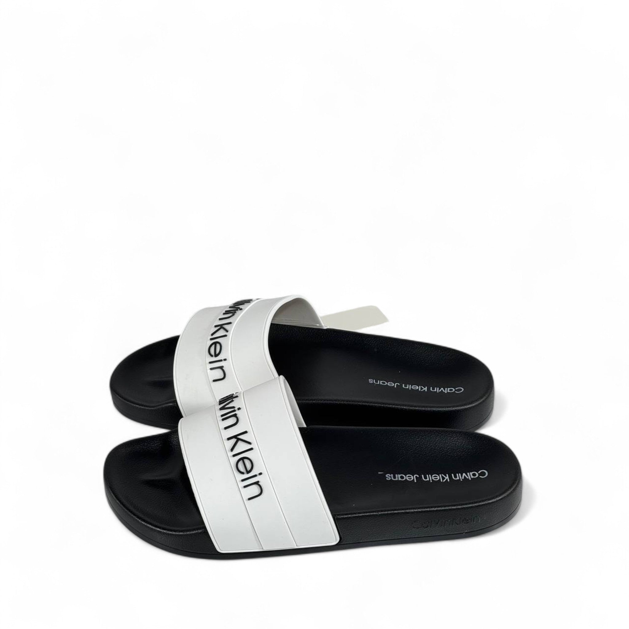 🤍 Calvin Klein White Slides | Minimalist Everyday Luxury