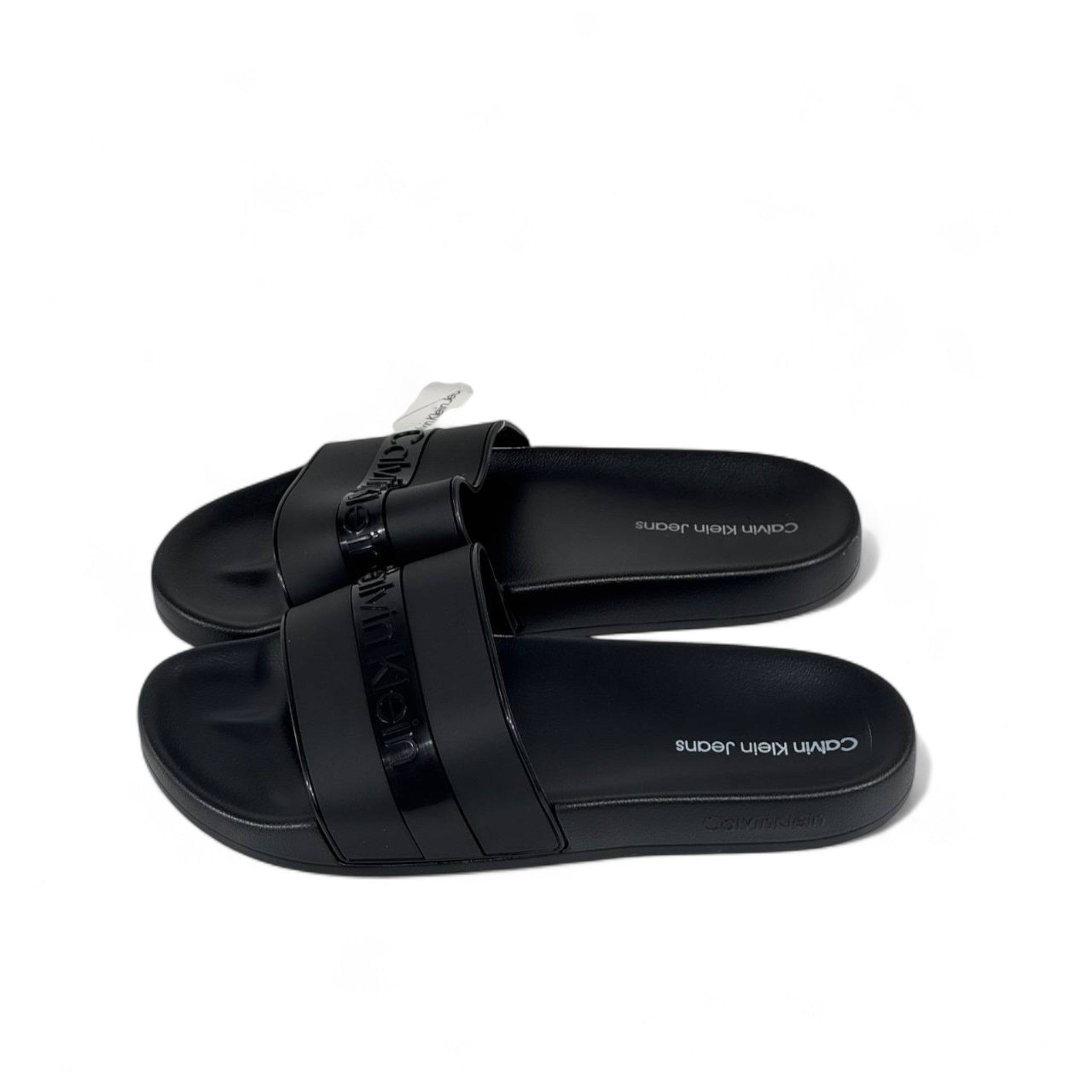 🖤 Calvin Klein Triple Black Slides | Sleek All-Black Luxury