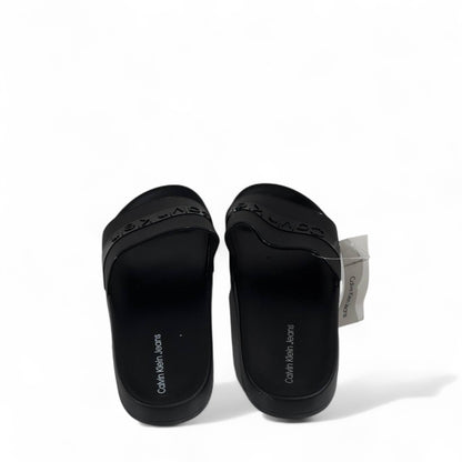 🖤 Calvin Klein Triple Black Slides | Sleek All-Black Luxury