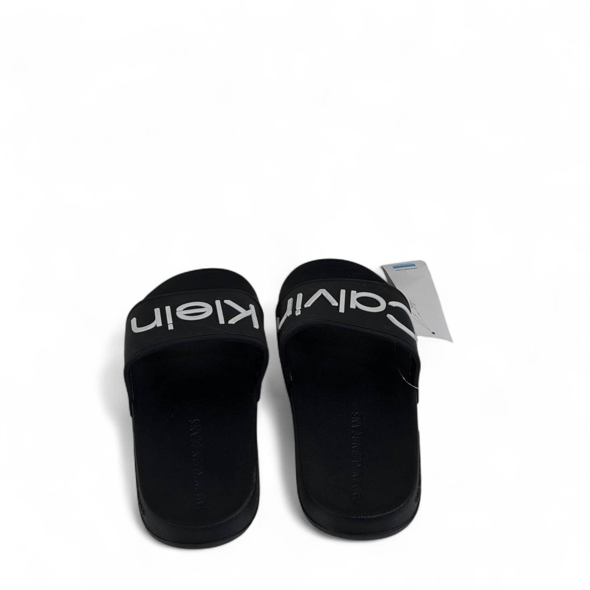 ⚡ Calvin Klein Oversized Logo Slides | Black & White Contrast