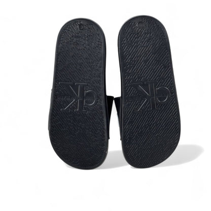 ⚡ Calvin Klein Oversized Logo Slides | Black & White Contrast