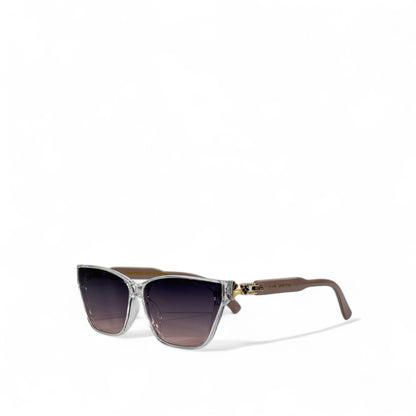 😎 Louis Vuitton Clear Frame Sunglasses – Luxury Gradient Shades ✨🖤 | Unisex Designer Eyewear