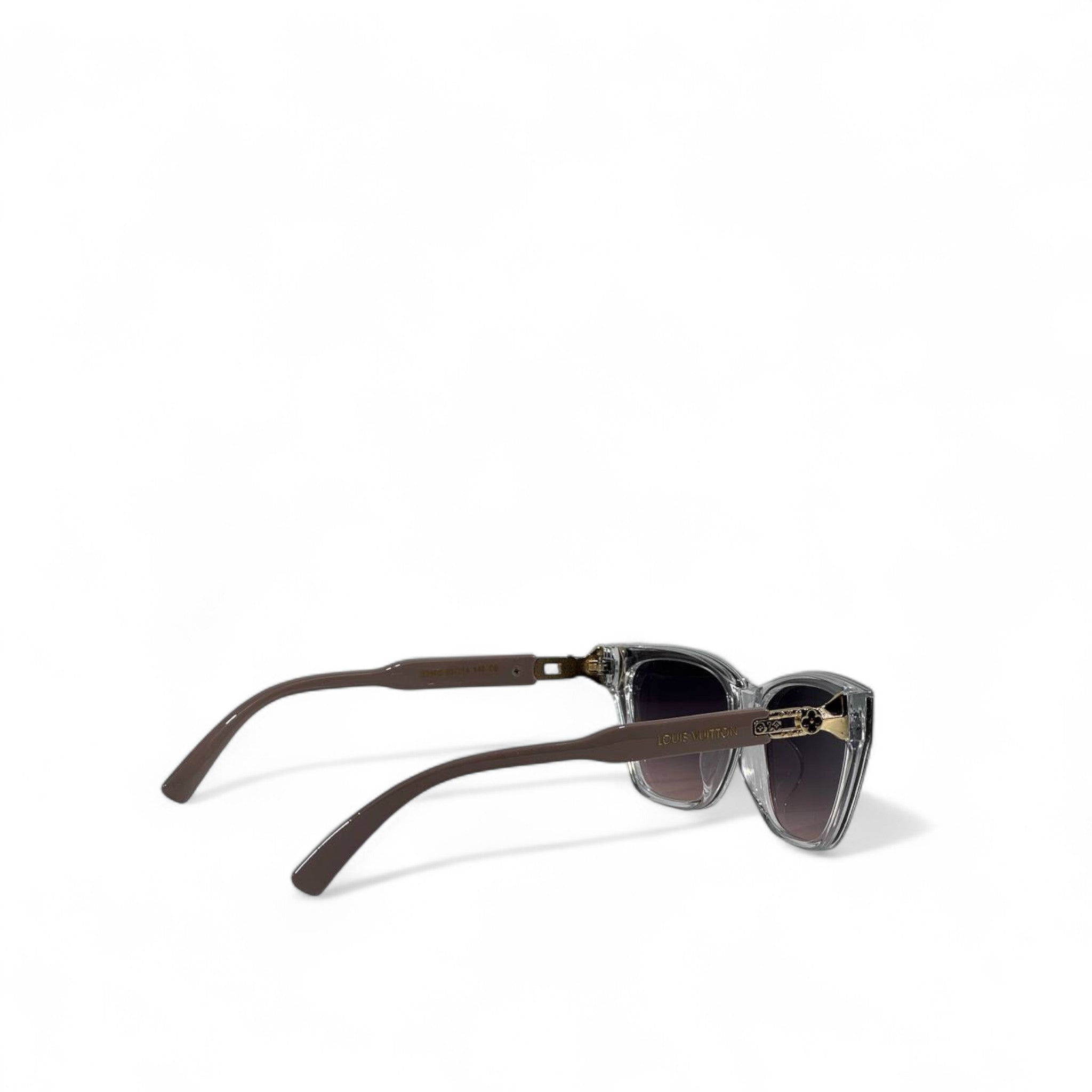 😎 Louis Vuitton Clear Frame Sunglasses – Luxury Gradient Shades ✨🖤 | Unisex Designer Eyewear