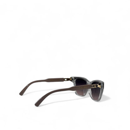 😎 Louis Vuitton Clear Frame Sunglasses – Luxury Gradient Shades ✨🖤 | Unisex Designer Eyewear