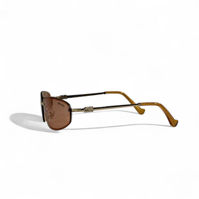 🕶️ Miu Miu Brown Rimless Sunglasses – Chic Luxury Eyewear ☕✨ | Women’s Designer Shades