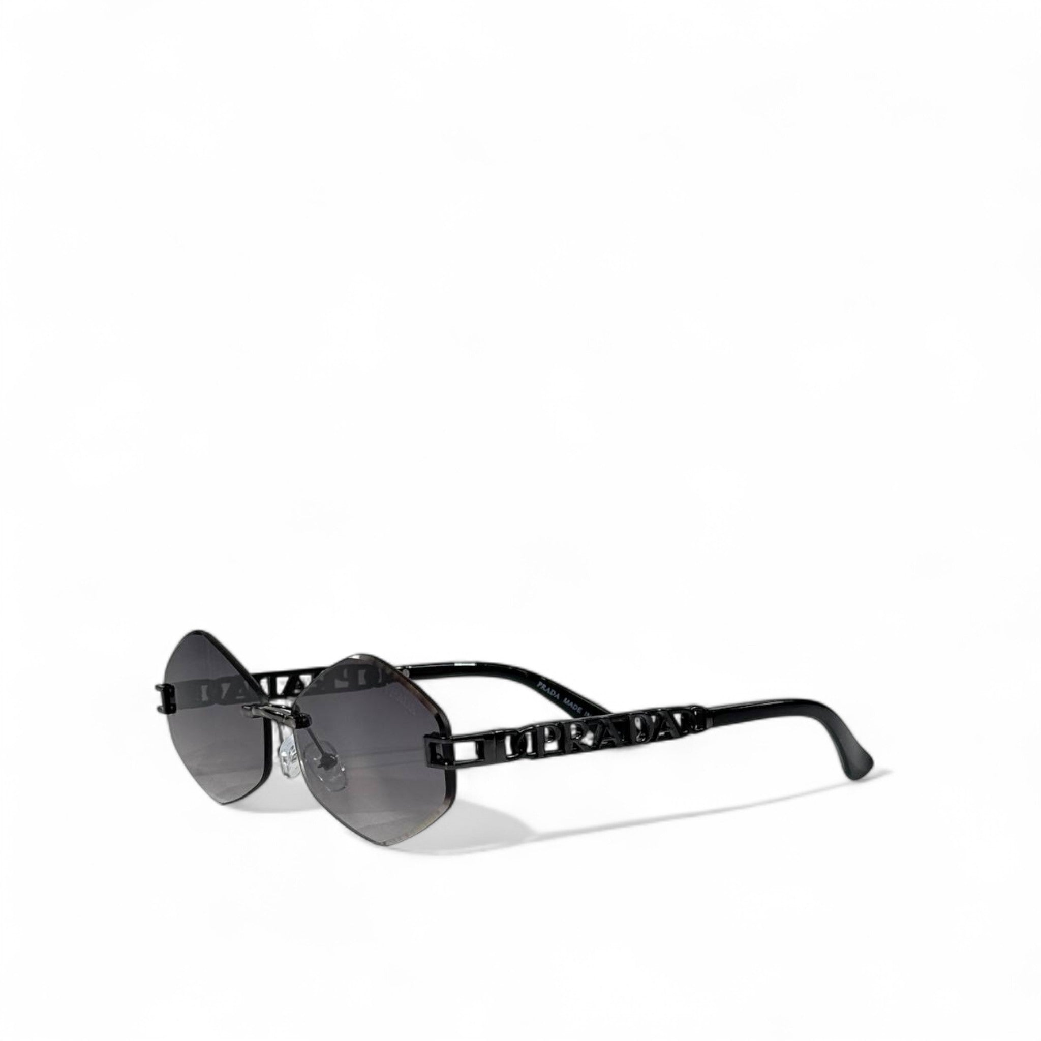 🕶️ Prada Black Geometric Sunglasses – Bold Luxury Eyewear ⚫✨ | Unisex Designer Shades