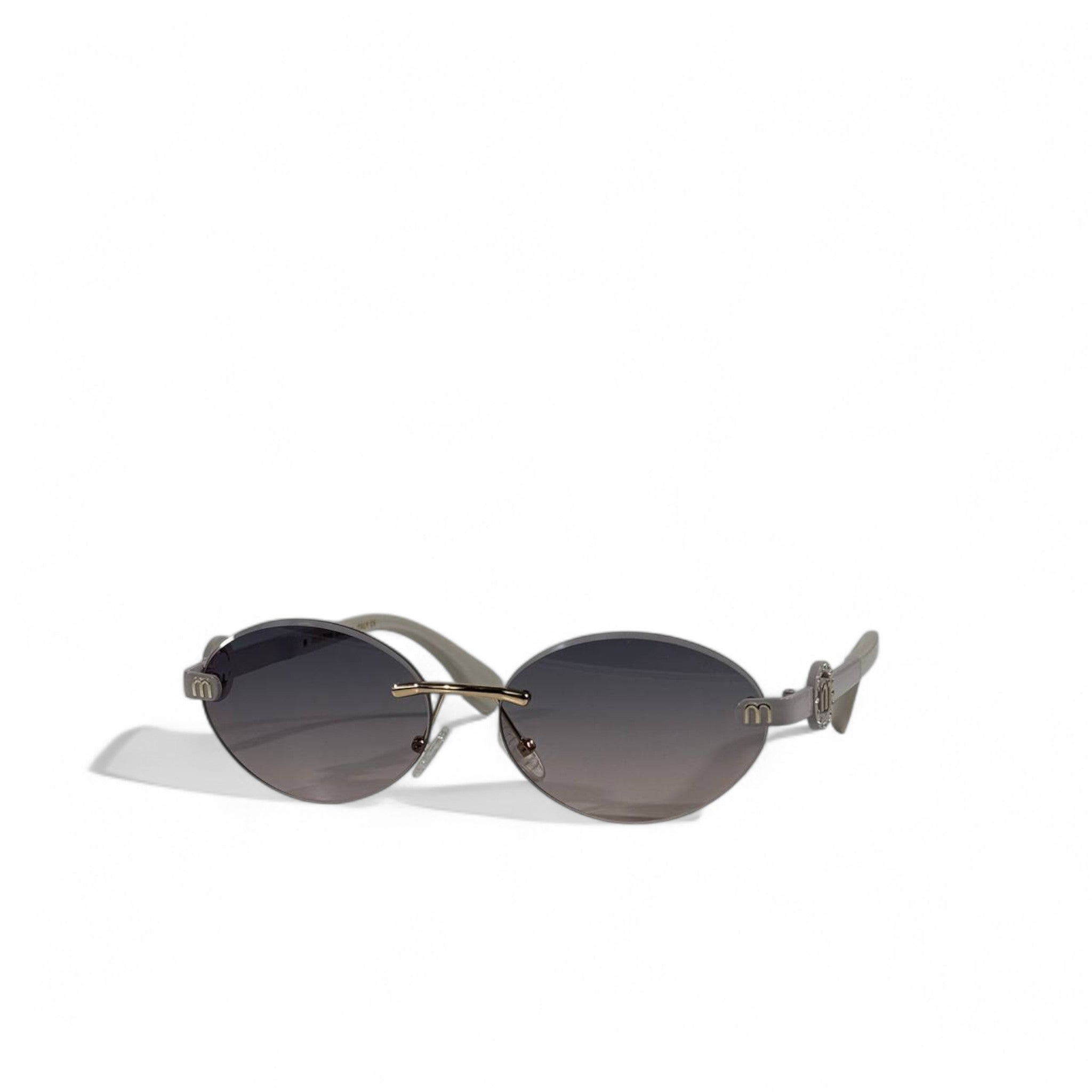 🕶️ Miu Miu Round Grey Sunglasses – Retro Chic Luxury Eyewear ✨⚪ | Women’s Designer Shades