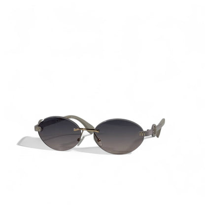 🕶️ Miu Miu Round Grey Sunglasses – Retro Chic Luxury Eyewear ✨⚪ | Women’s Designer Shades