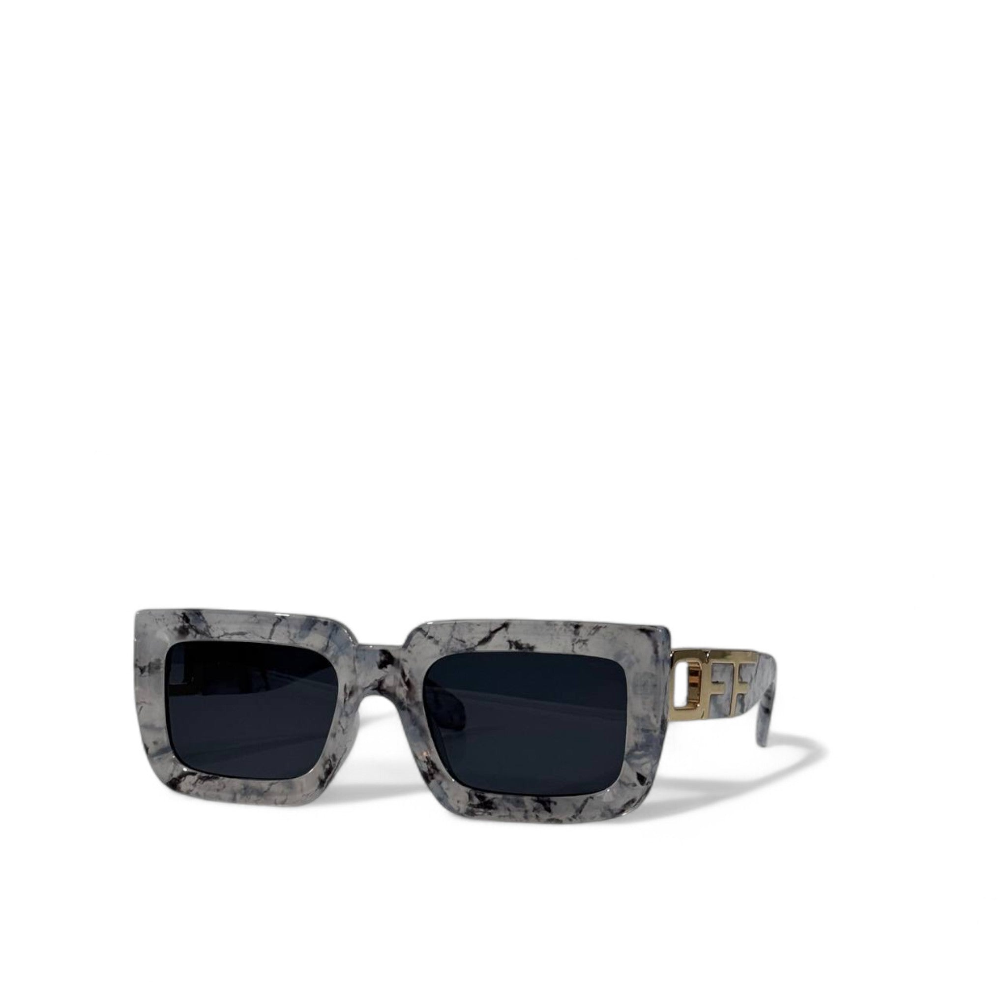 😎 Off-White Marble Square Sunglasses – Bold Street-Luxury Eyewear ⚪✨ | Unisex Designer Shades