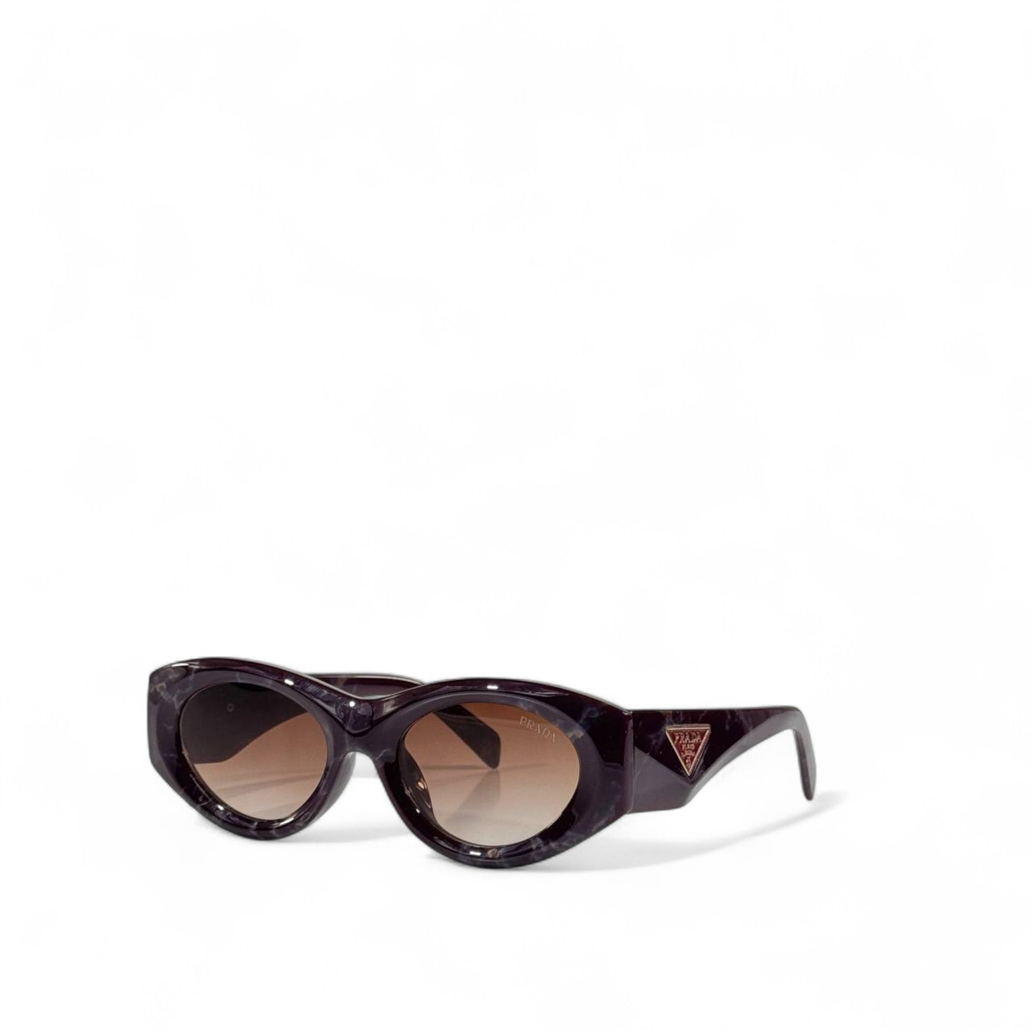 🕶️ Prada Oval Retro Sunglasses – Bold Italian Luxury Eyewear 🤎✨ | Women’s Designer Shades