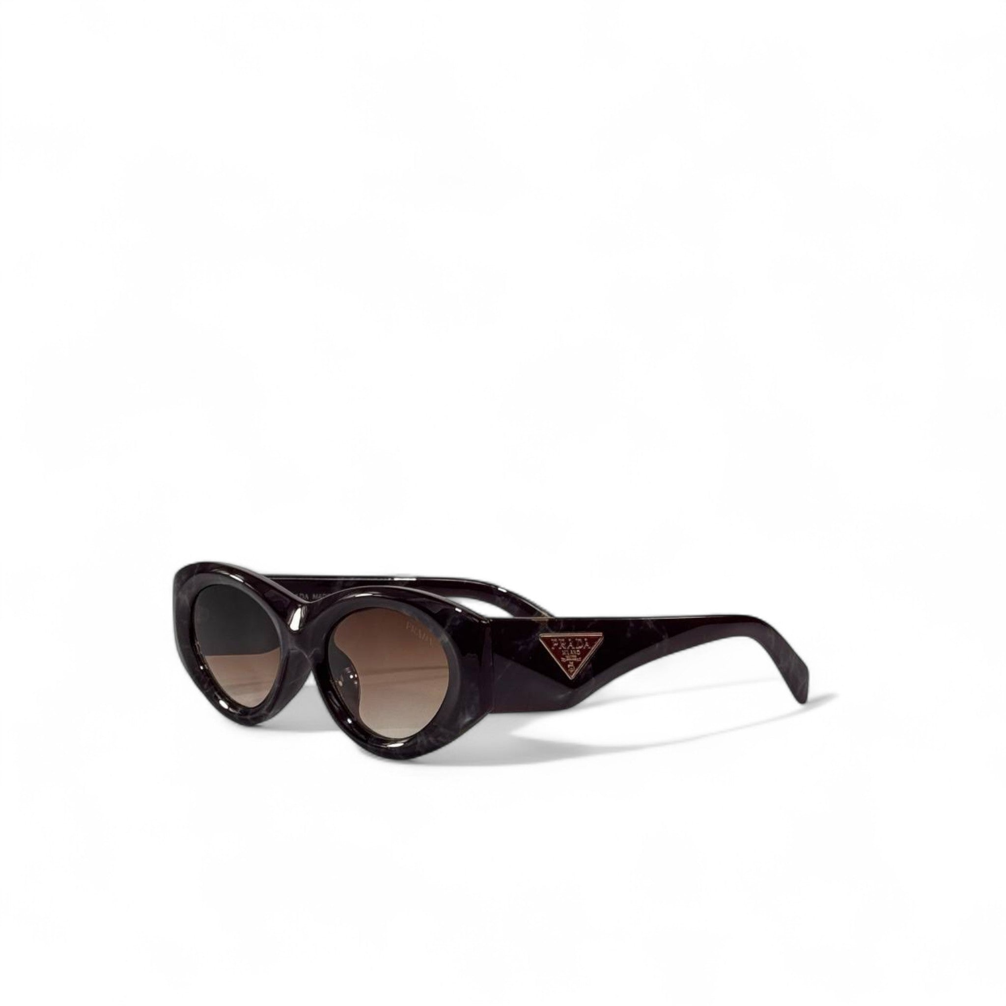 🕶️ Prada Oval Retro Sunglasses – Bold Italian Luxury Eyewear 🤎✨ | Women’s Designer Shades