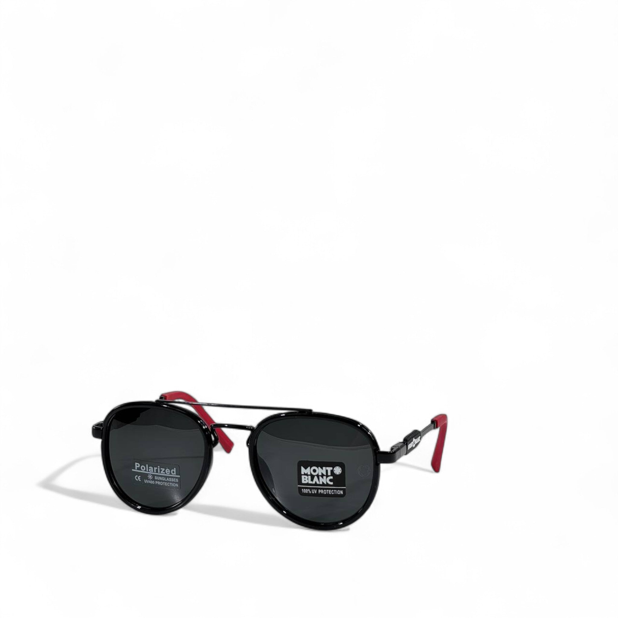 🕶 Montblanc Round Polarized Sunglasses – Double Bridge Design