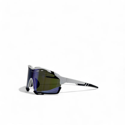 🏁 Oakley Jawbreaker Shield Sunglasses – White Frame / Prizm Iridium Lens
