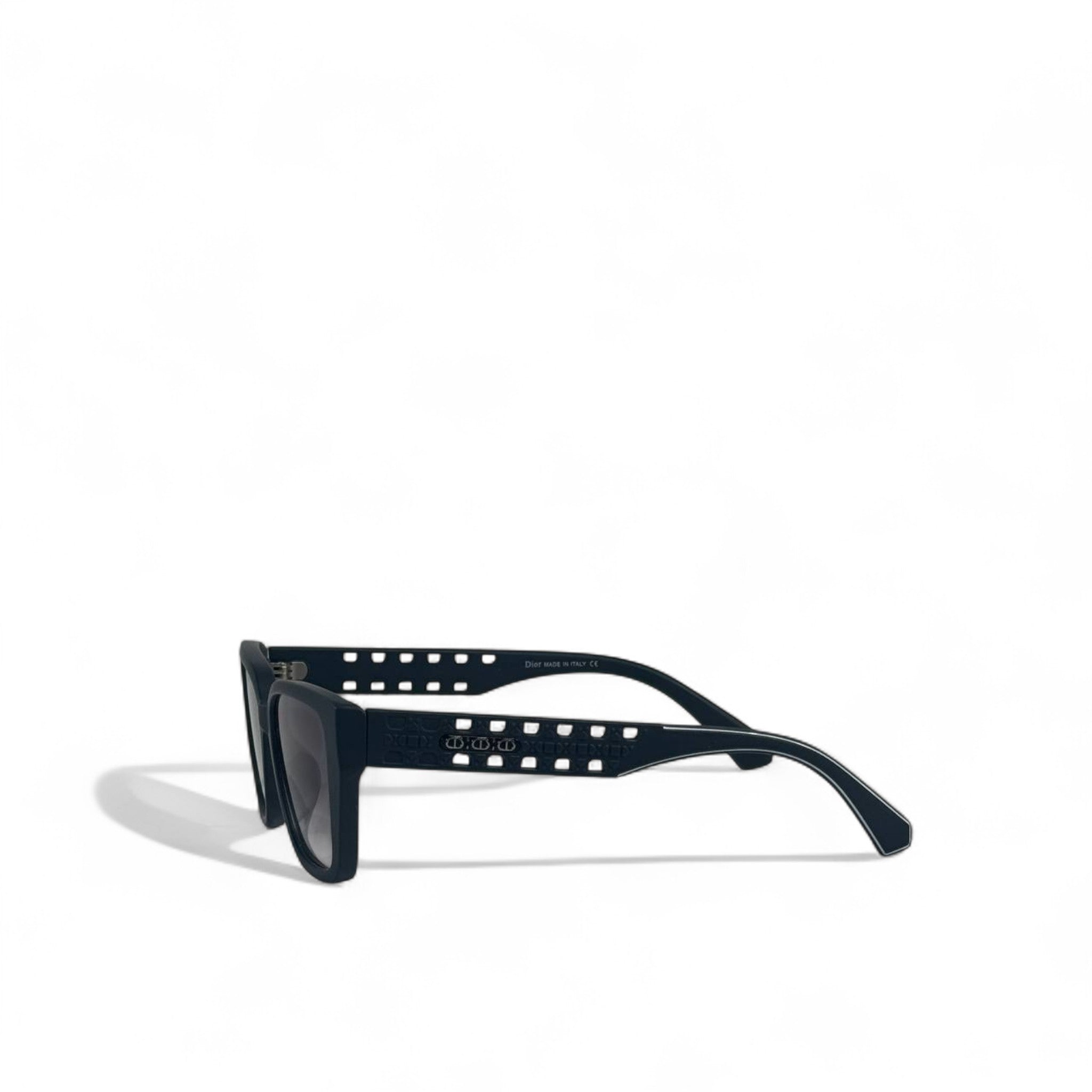 ✨ Dior Black Cut-Out Sunglasses – Oversized Statement