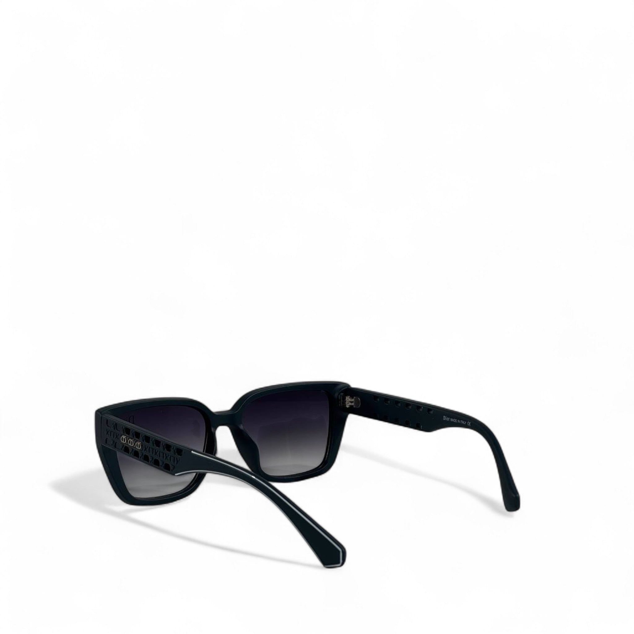✨ Dior Black Cut-Out Sunglasses – Oversized Statement
