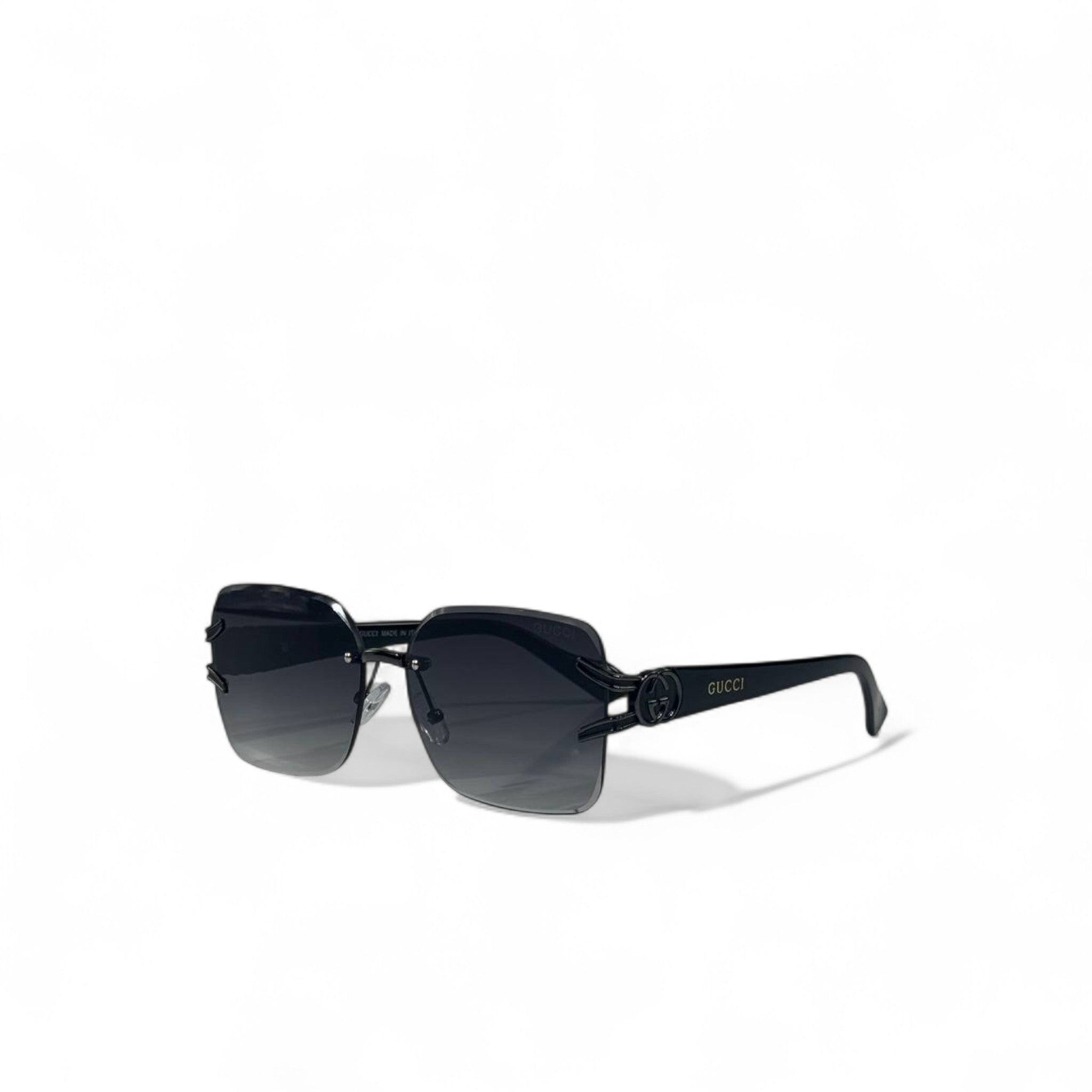 🖤 Gucci Rimless Square Sunglasses – Bold Luxury Redefined