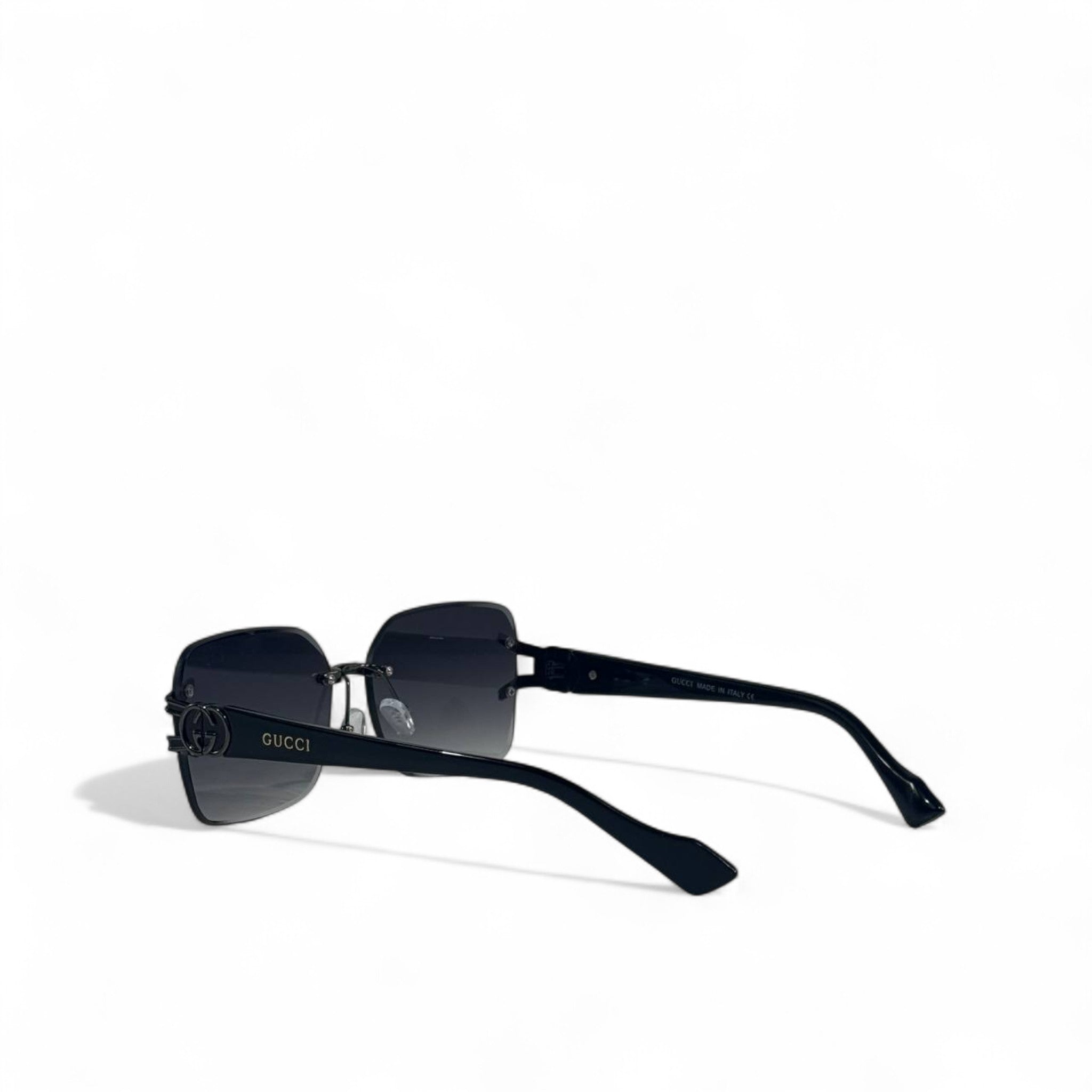 🖤 Gucci Rimless Square Sunglasses – Bold Luxury Redefined