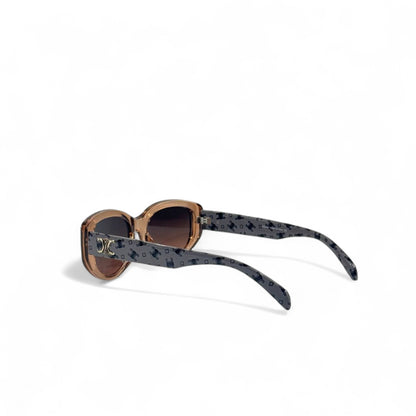 ✨ Céline Triomphe Oversized Cat-Eye Sunglasses – Brown & Monogram