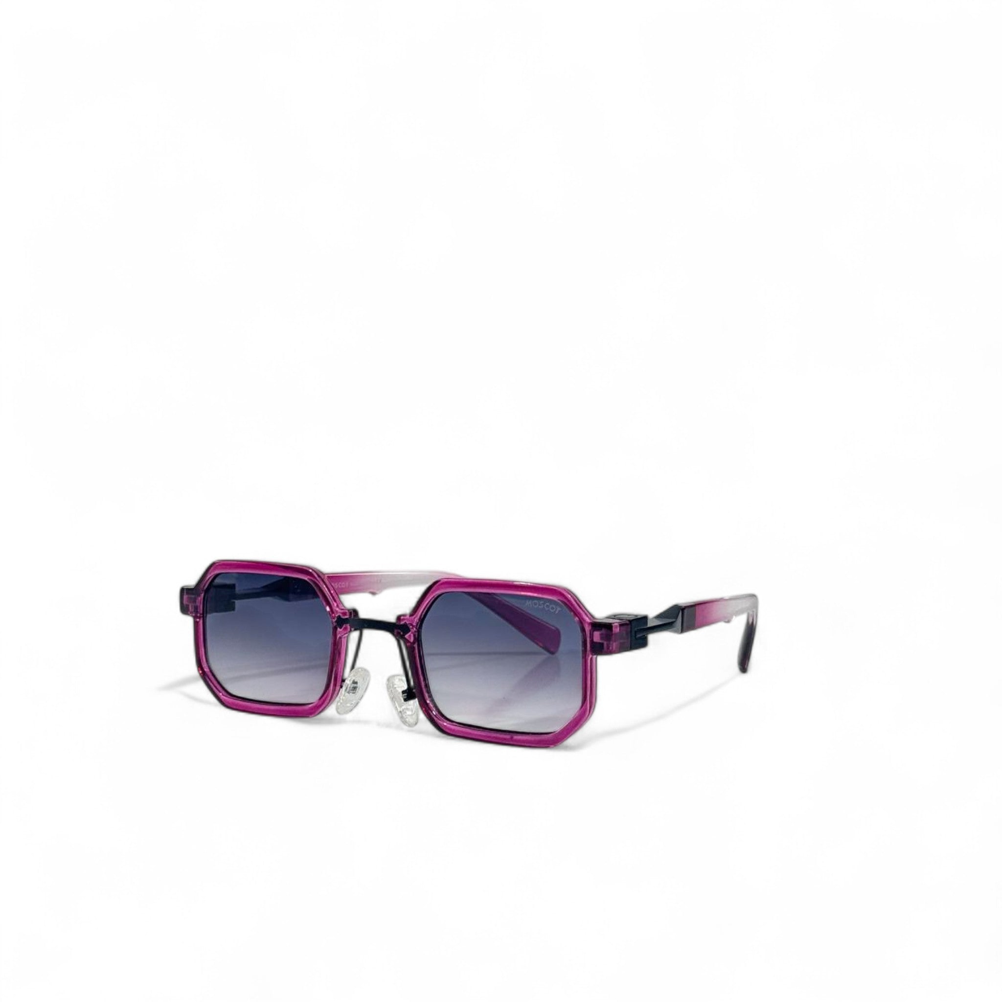 👇  🟣 Moscot Geometric Purple Sunglasses – Artistic NYC Style