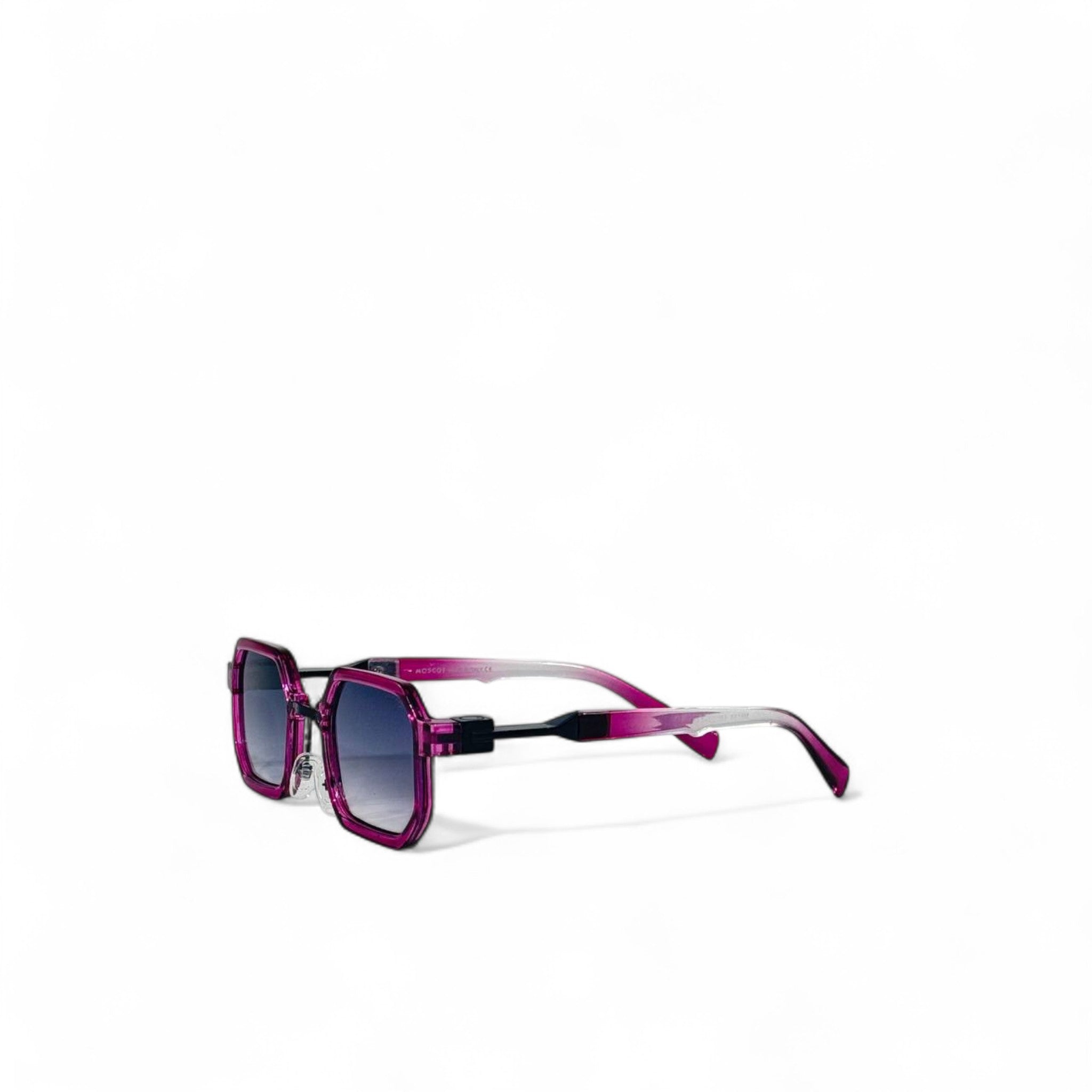 👇  🟣 Moscot Geometric Purple Sunglasses – Artistic NYC Style