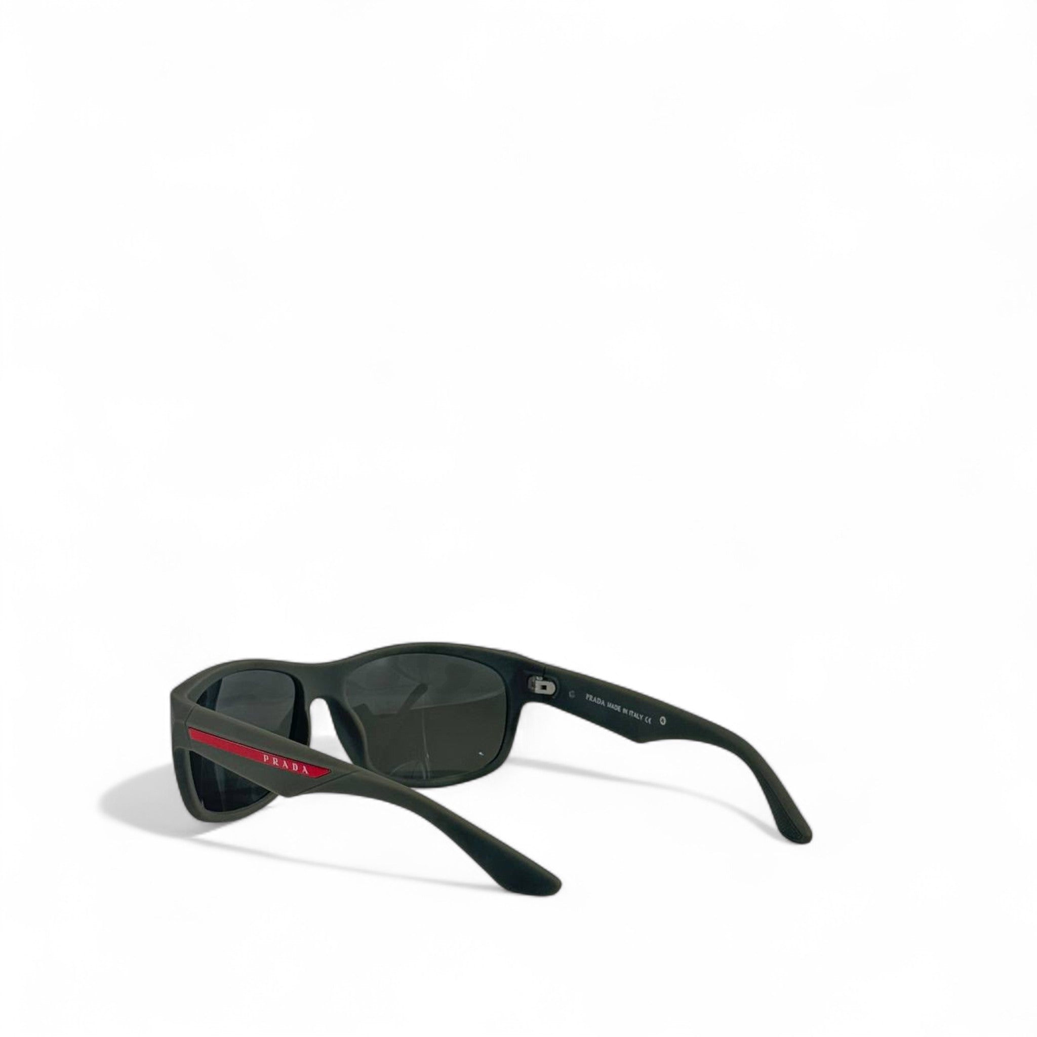 🕶 Prada Linea Rossa Sport Sunglasses – Black & Red Stripe Edition