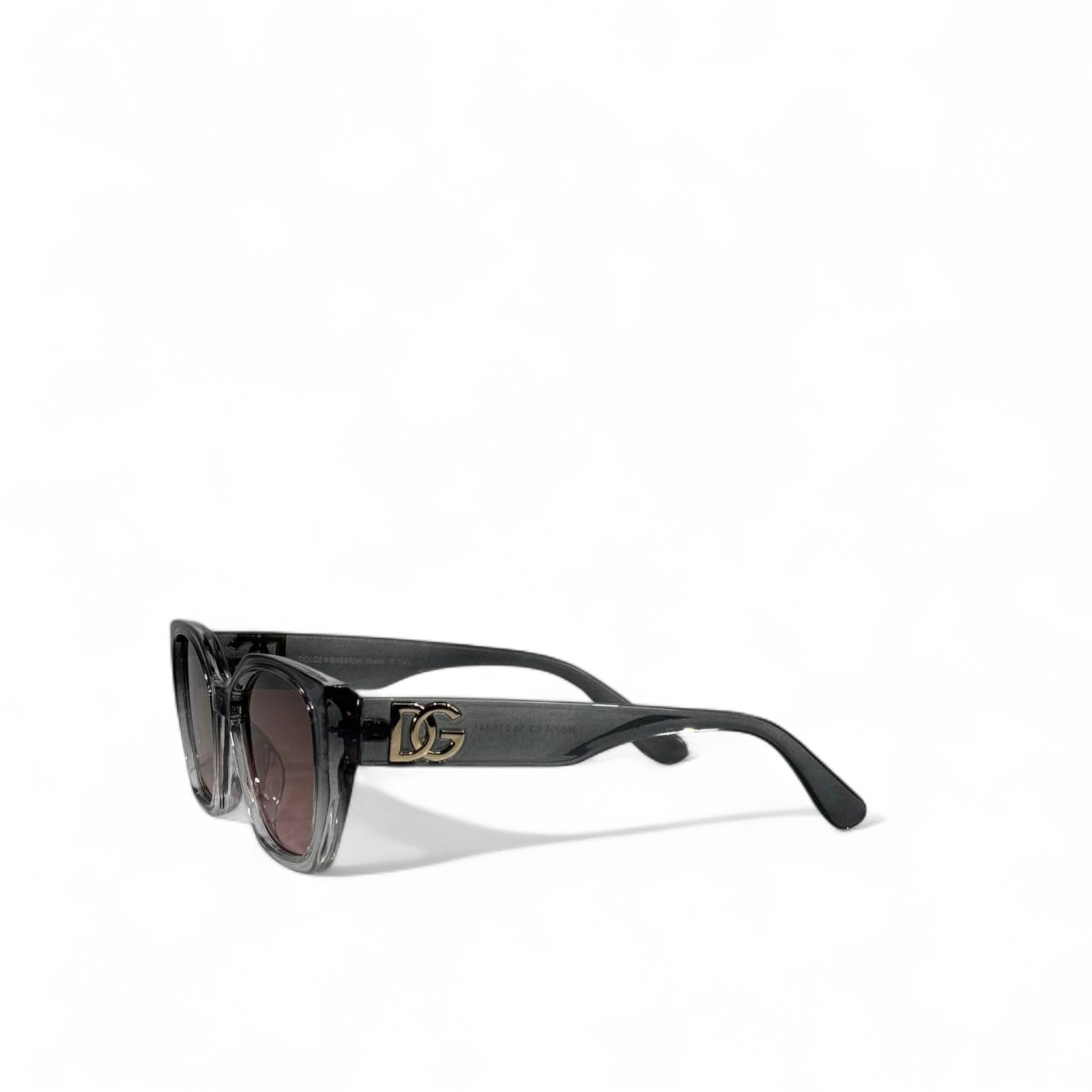 🔥 Dolce & Gabbana DG Icon Cat-Eye Sunglasses (Smoke Grey) 😎✨