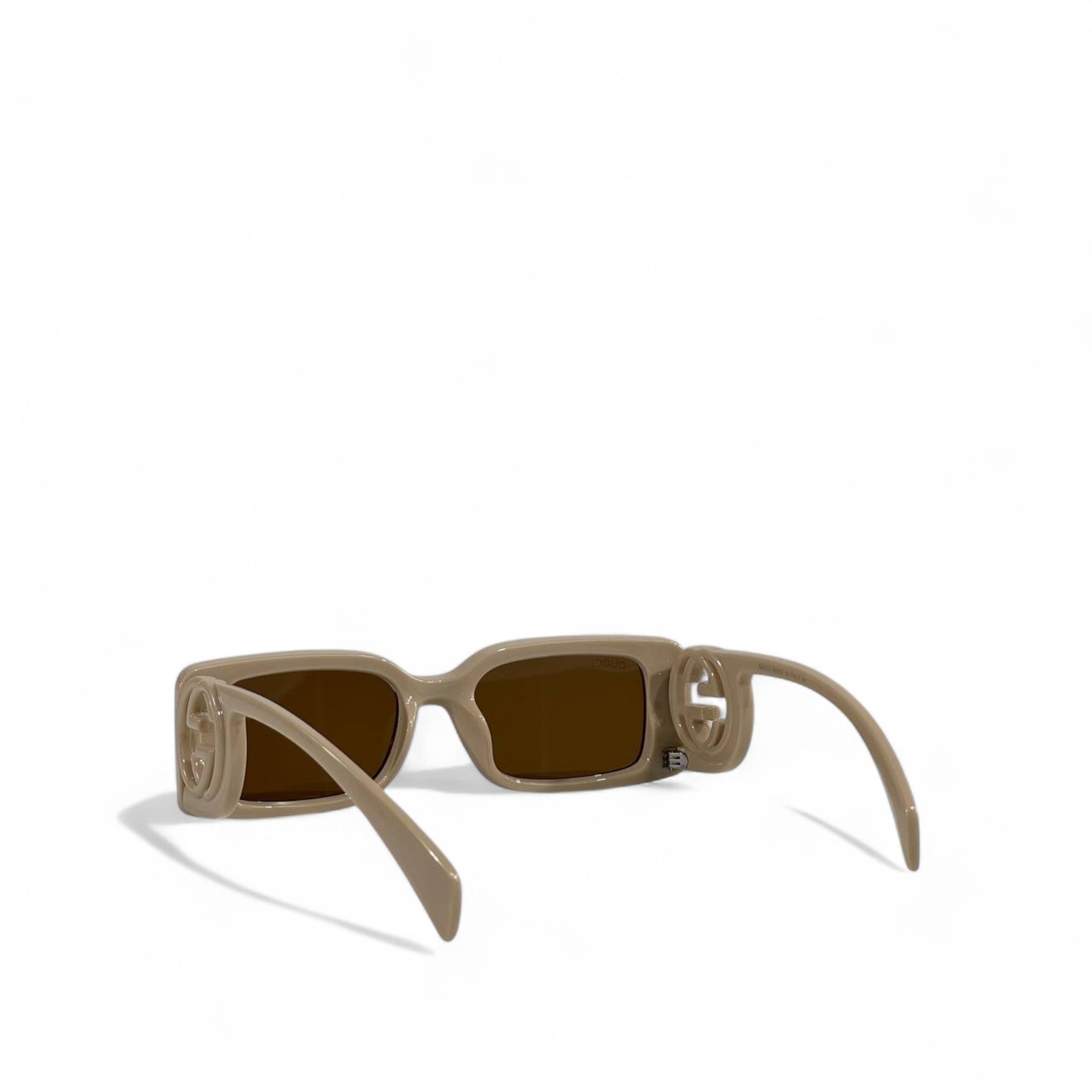 🔥 Gucci Rectangular GG Sunglasses – Beige Luxe 🕶️✨