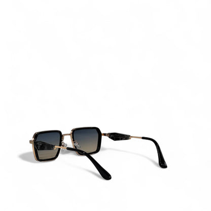 Prada Geometric Square Sunglasses 🕶️✨ | Black & Gold Luxury Eyewear