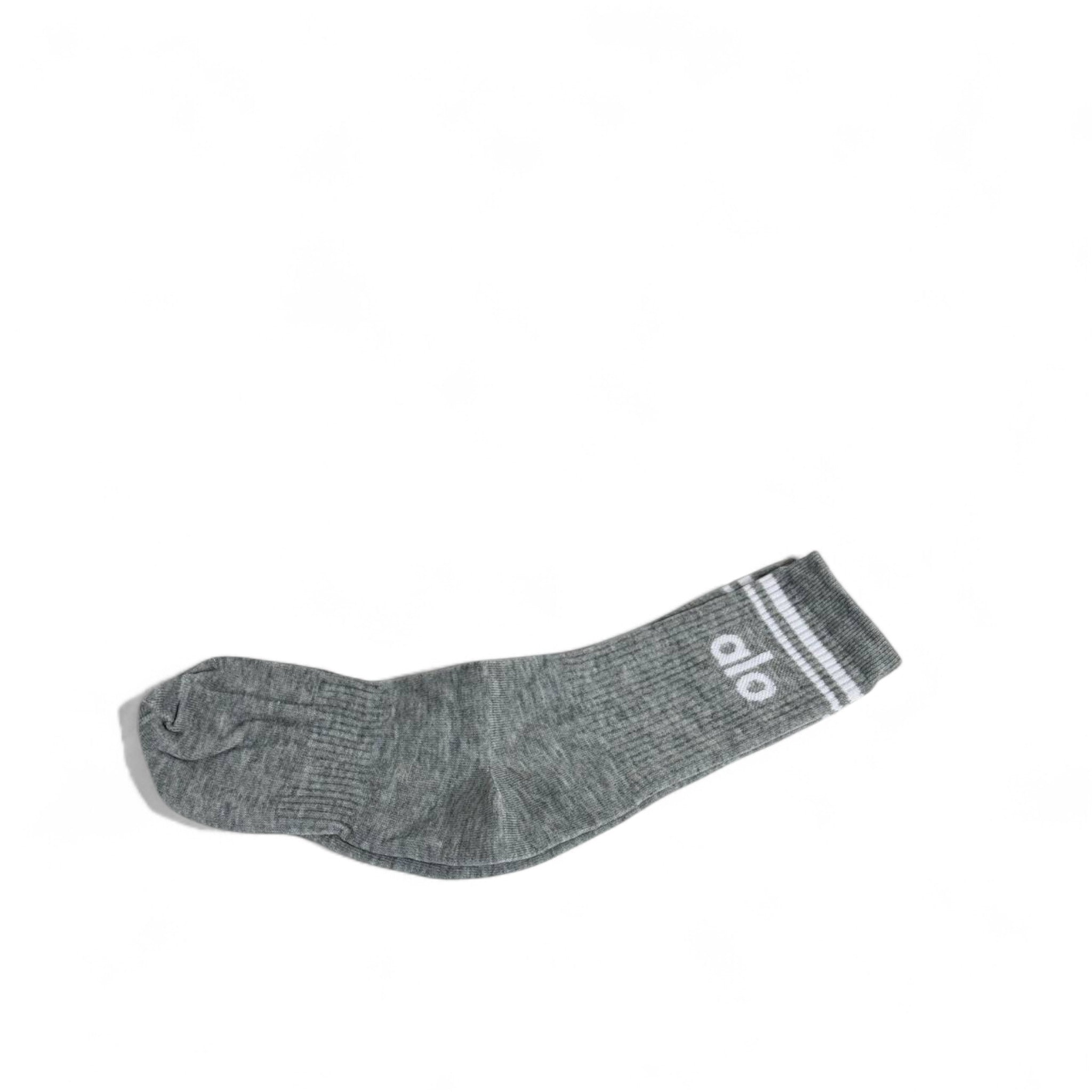 Alo Yoga Grey Crew Socks 🧦✨ | Sporty & Minimalist Lifestyle Essential