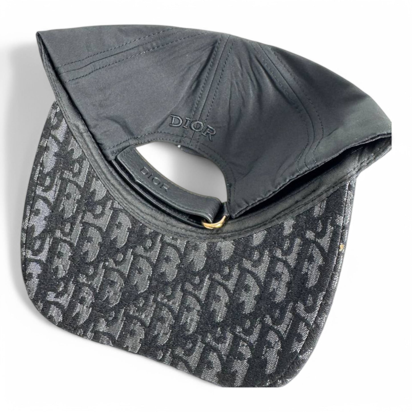 Christian Dior 1947 Black Monogram Cap