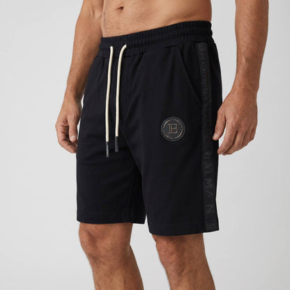 👑 Balmain Paris Signature Logo Shorts – Premium Luxury Streetwear Black Edition