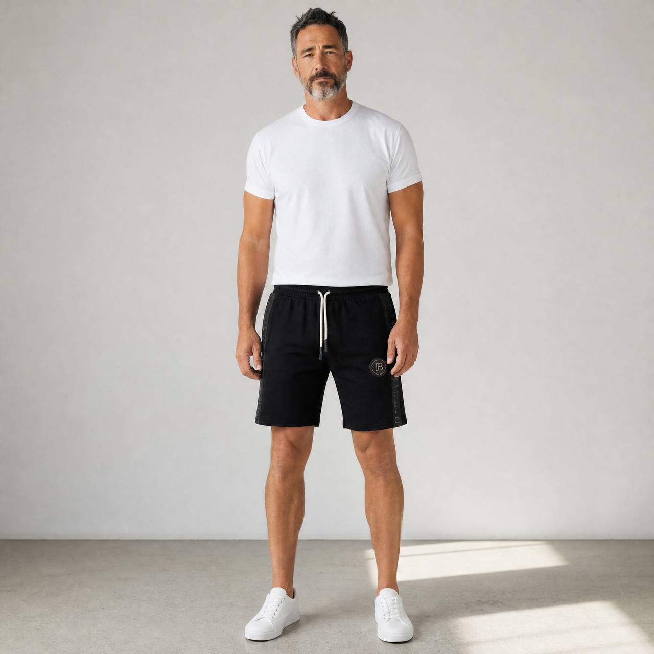👑 Balmain Paris Signature Logo Shorts – Premium Luxury Streetwear Black Edition