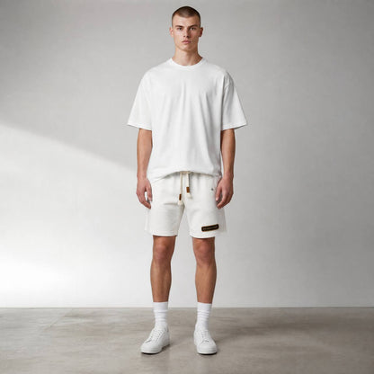 👑 Balenciaga Signature Logo Shorts – Luxury White Edition